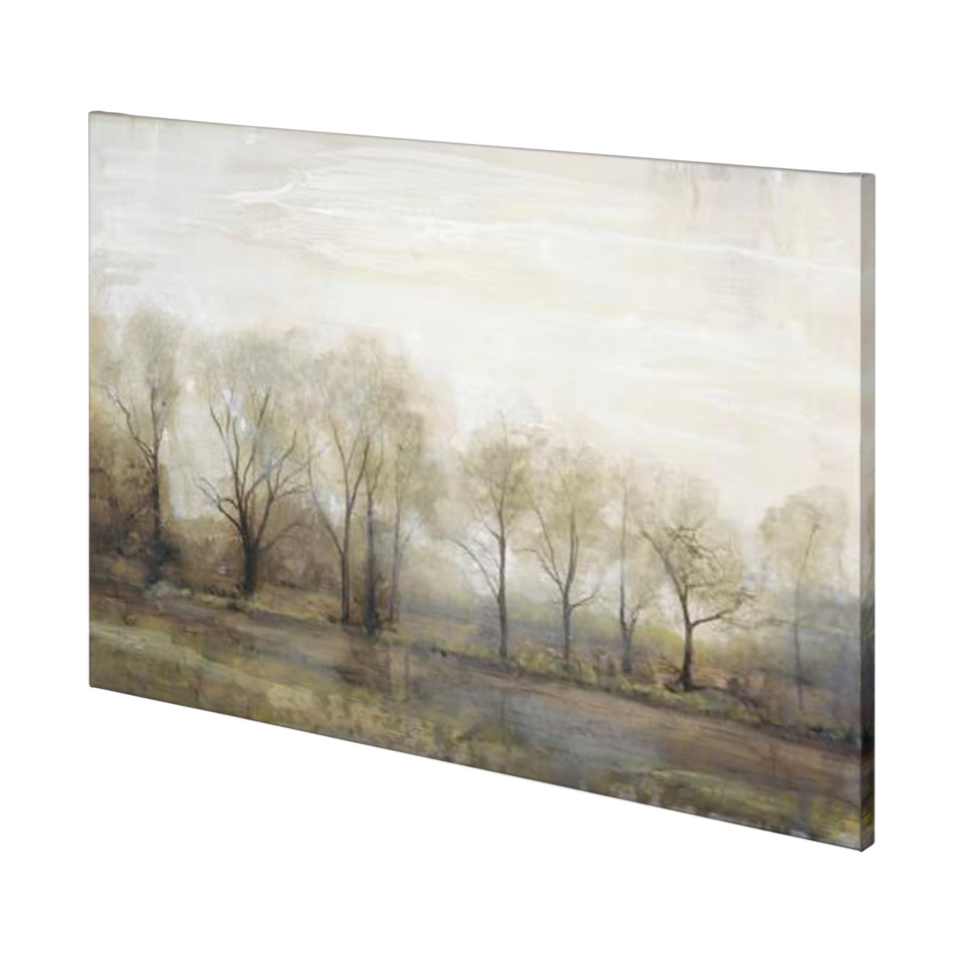 Dreams & Trees Landscape by Matina Theodosiou a Hand Embellished Textured Canvas — product photograph