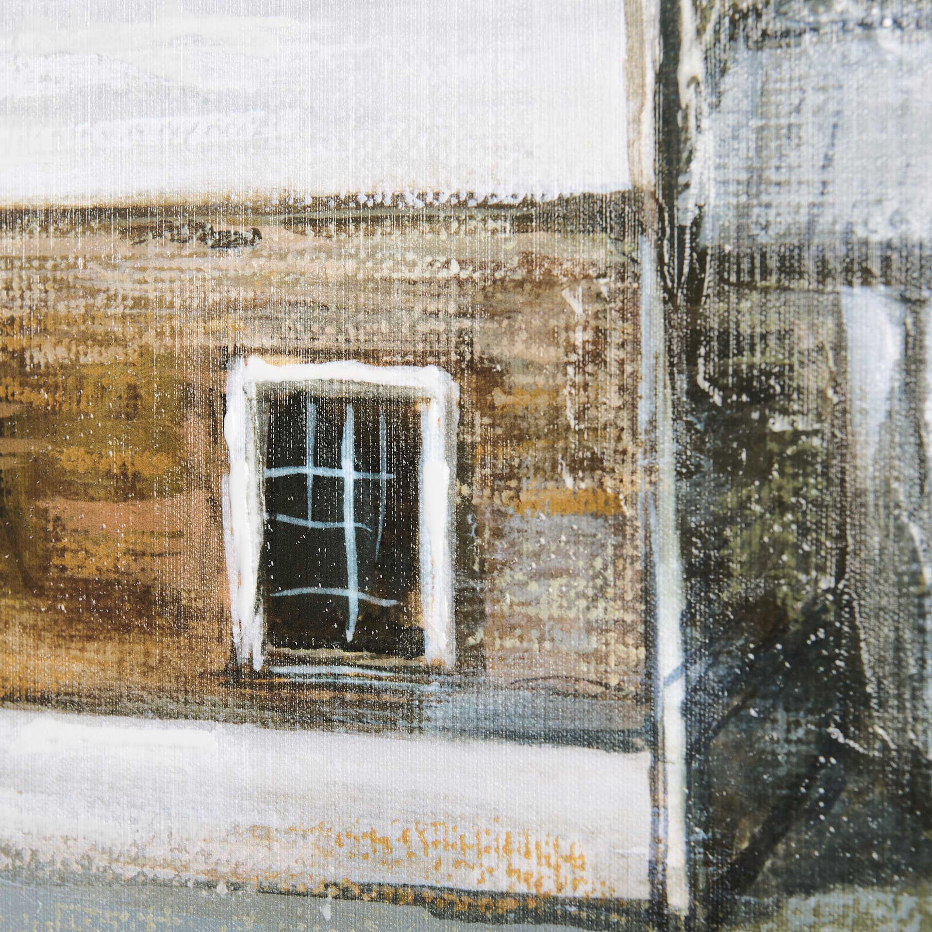 Old Barn II by Mercana Studio a Hand Embellished Textured Canvas — product photograph