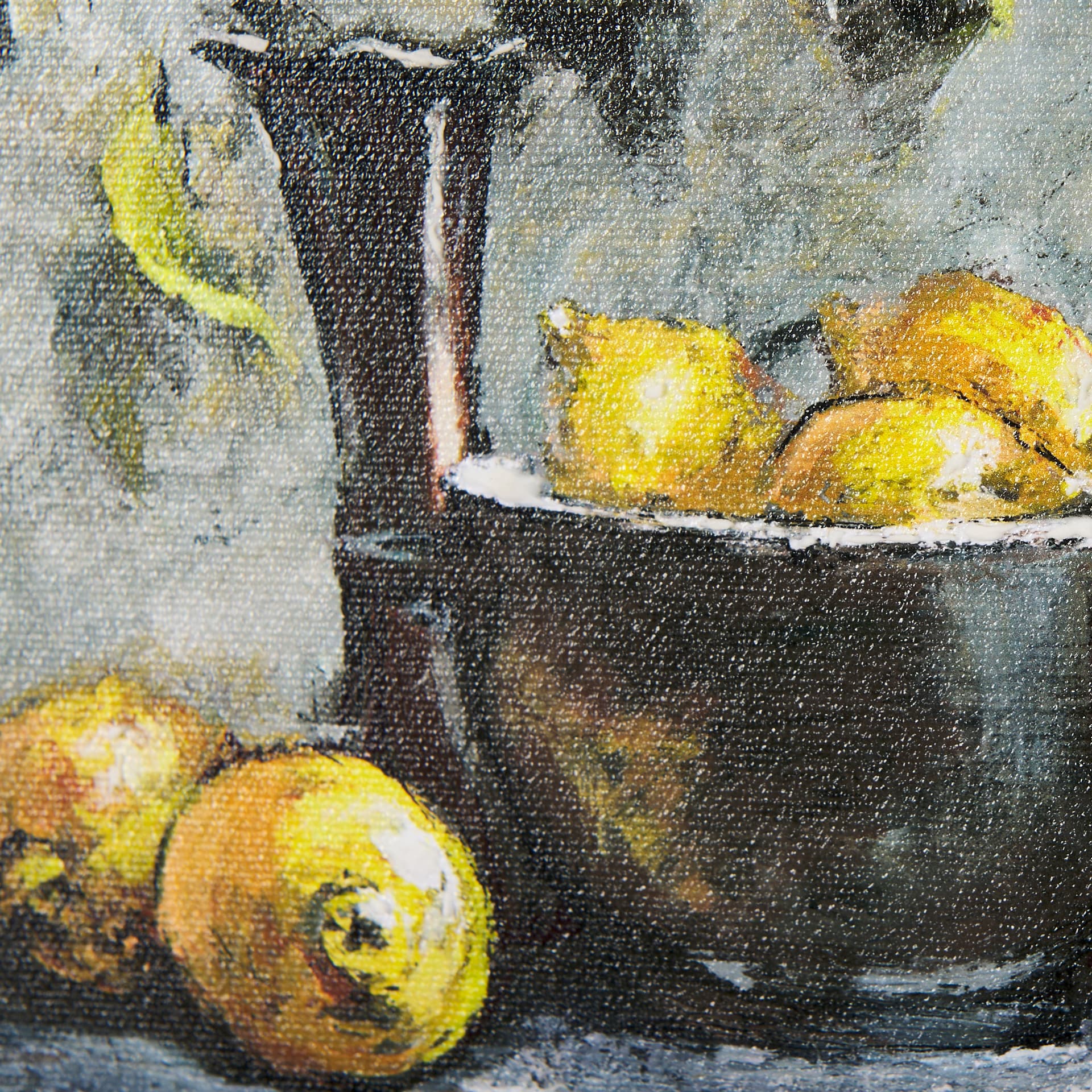 Still Life with Tangerine by Mercana Studio a Hand Embellished Textured Framed Art Print — product photograph