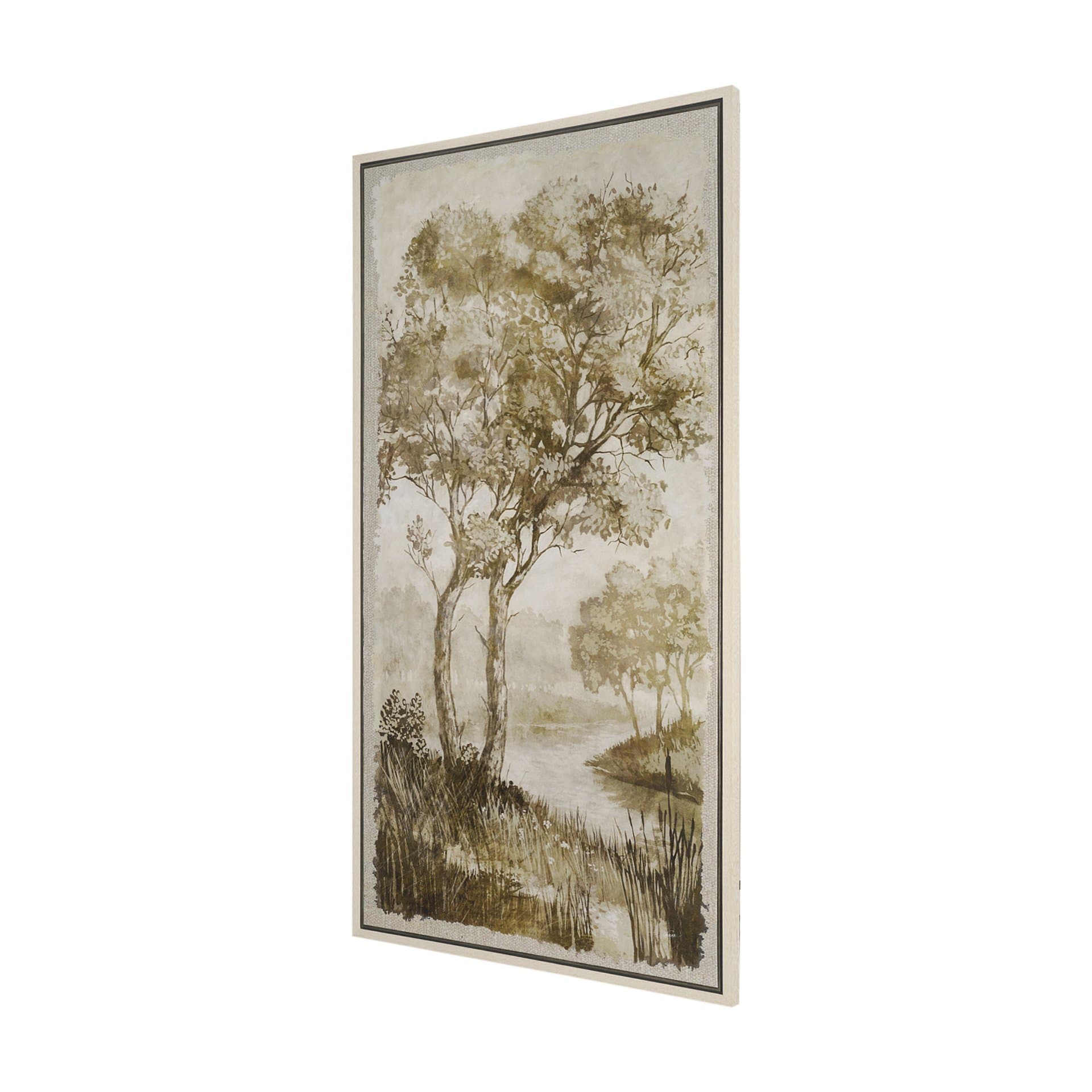 Timeless Vista IV by Mercana Studio Hand-Embellished Textured Framed Canvas Artwork — product photograph
