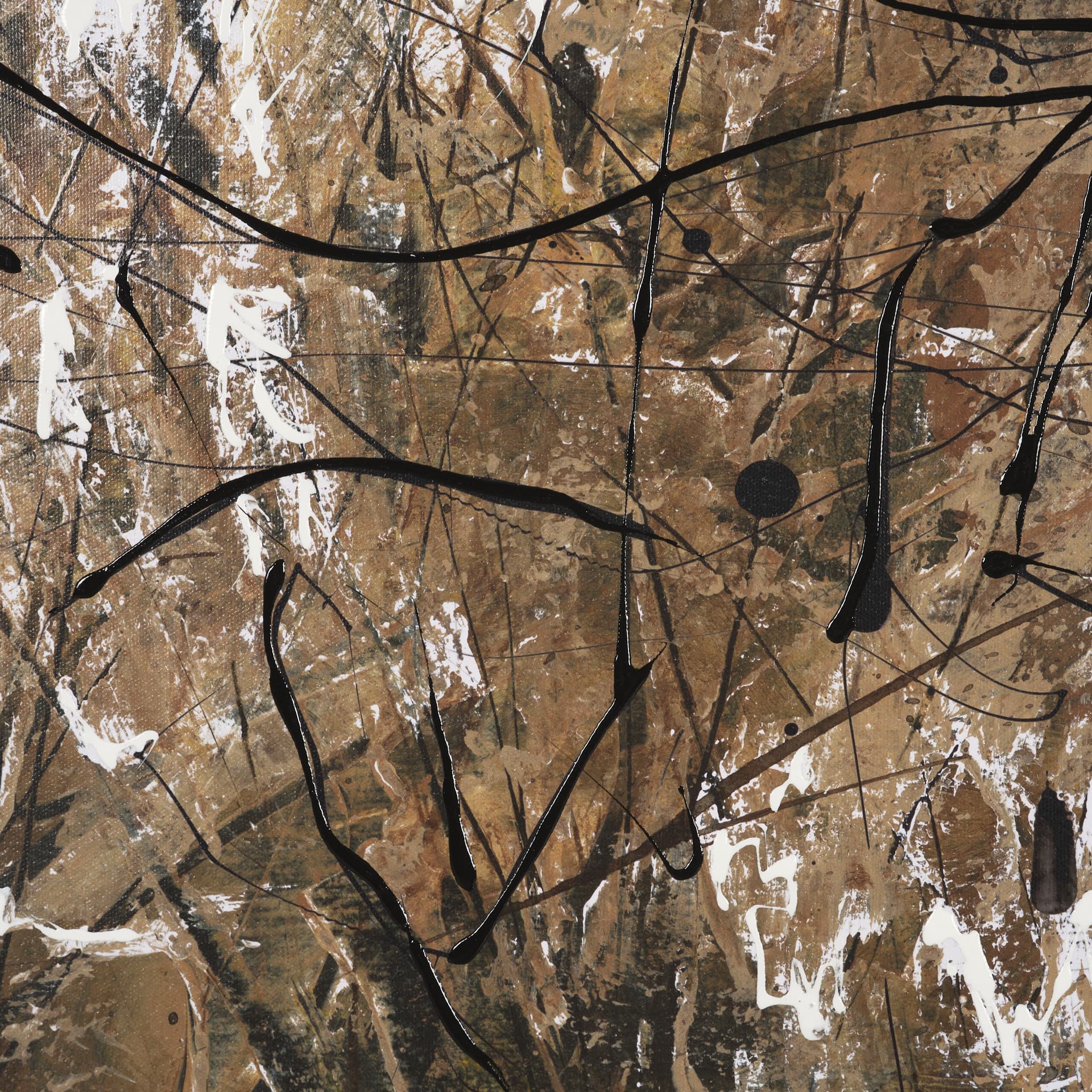 Chaos & Order II by Chad Warren a Hand Embellished Textured Framed Canvas — product photograph