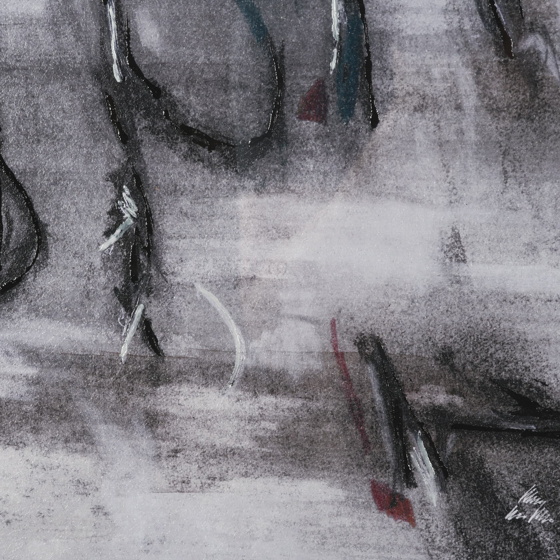 Free Style by Chad Warren a Hand Embellished Framed Print under Glass — product photograph