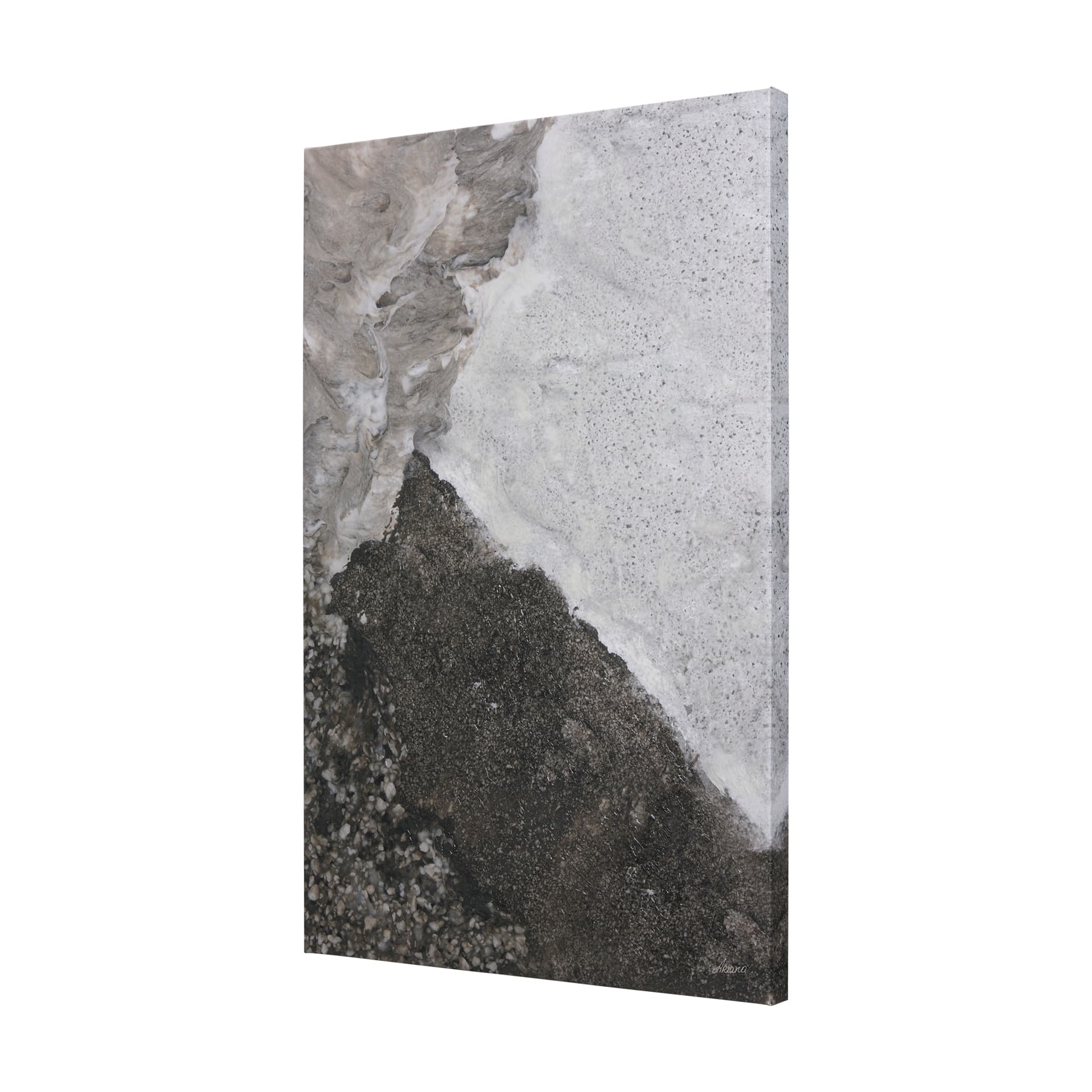 Mudslide IV by Mercana Studio a Hand Embellished Textured Canvas — product photograph