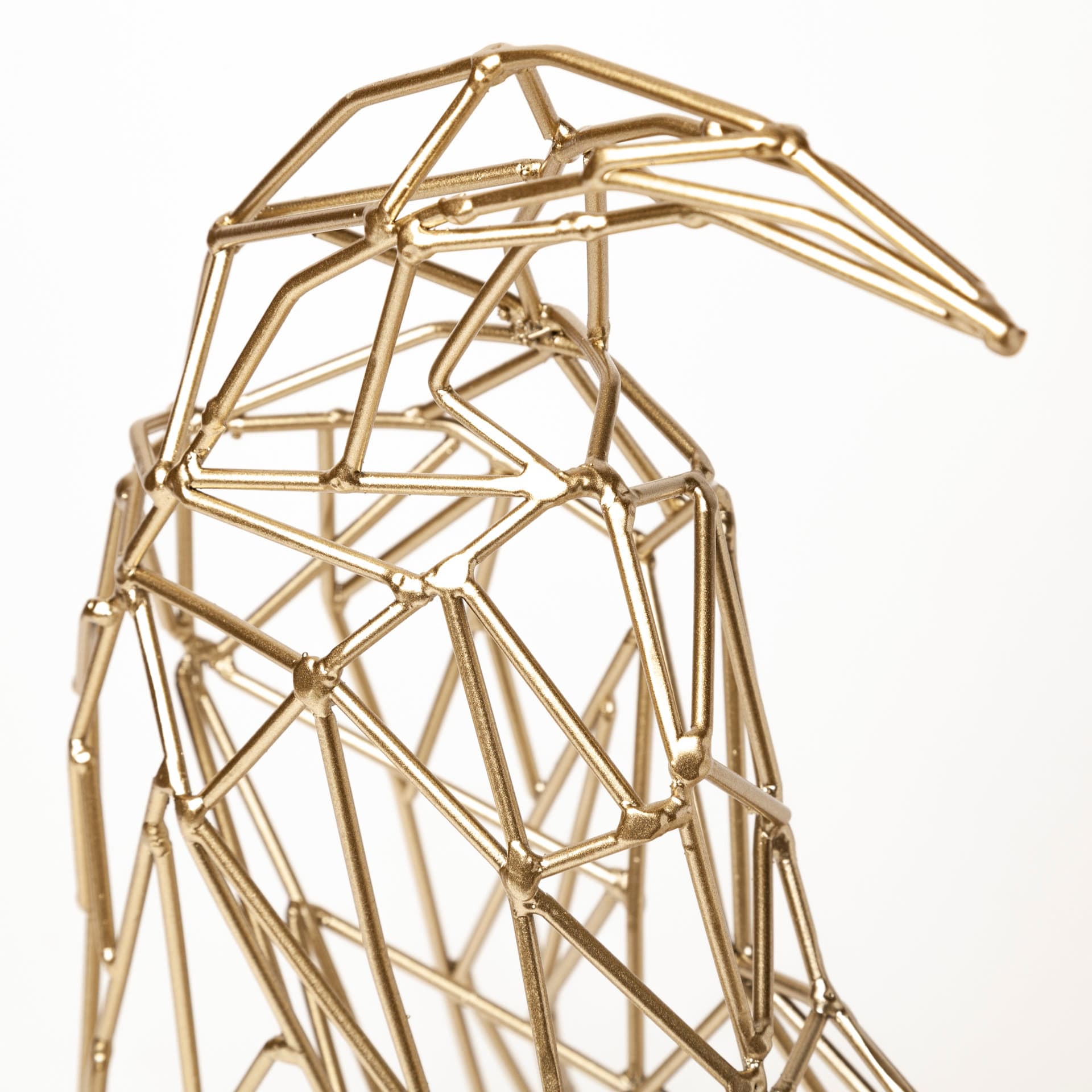 Frankie II 13L x 6W Gold Wire Framed Dog Shaped Decor — product photograph
