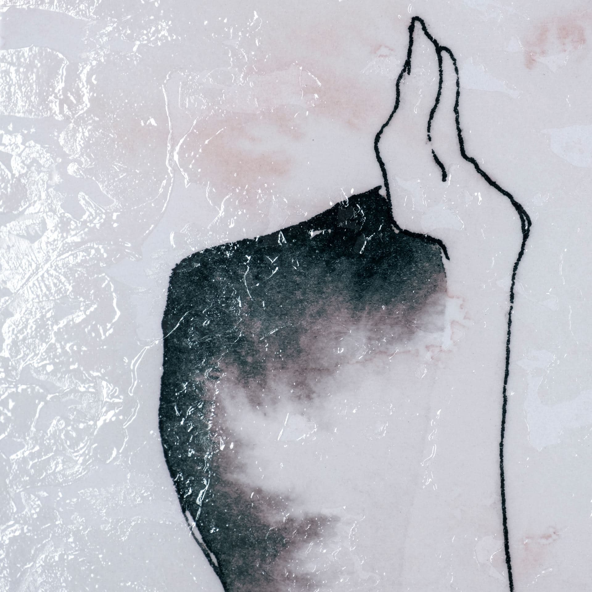 Andromedae Light I by Melody D a Hand Embellished Textured Framed Art Print Matted under Glass — product photograph