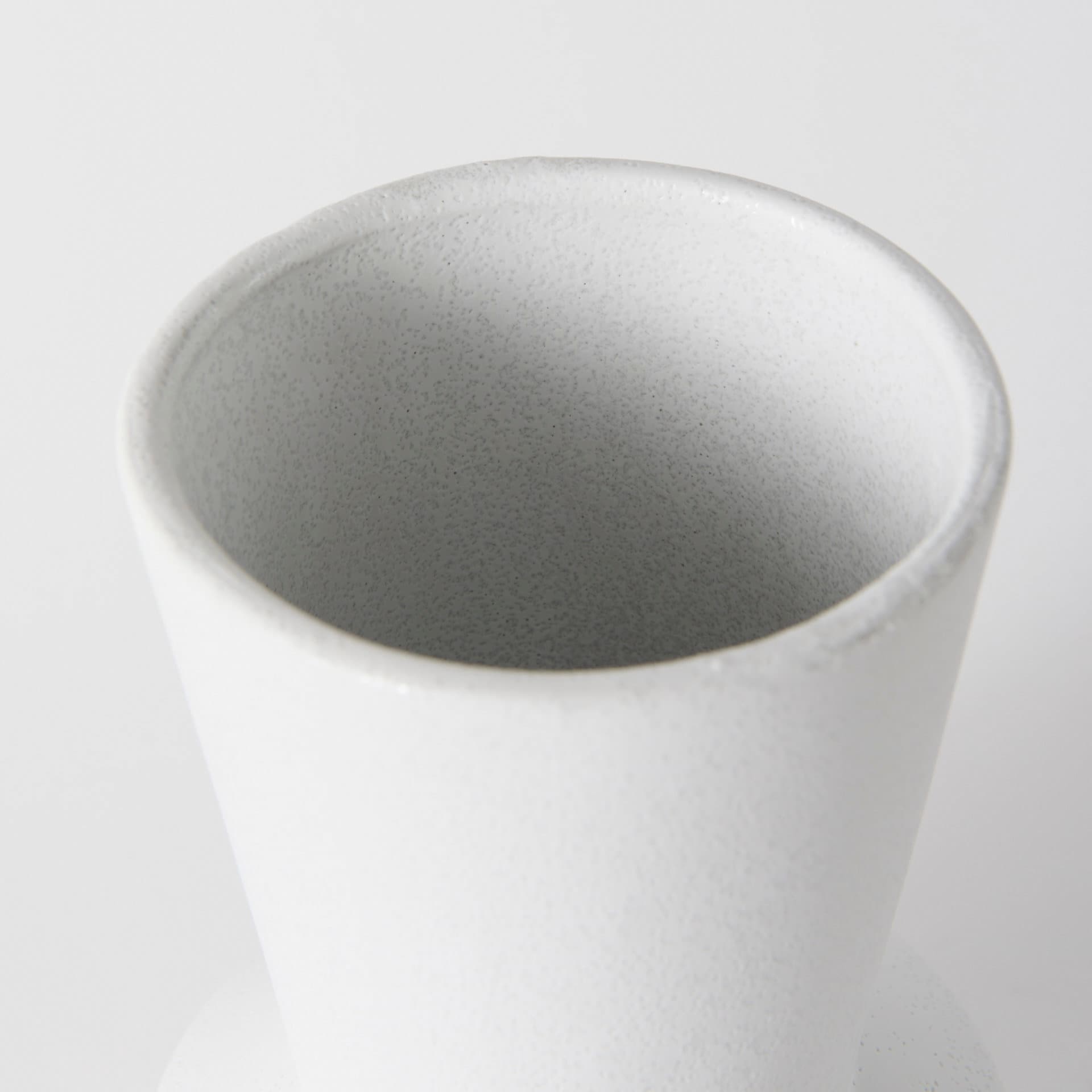 Laforge 9.4H Small White Ceramic Vase — product photograph