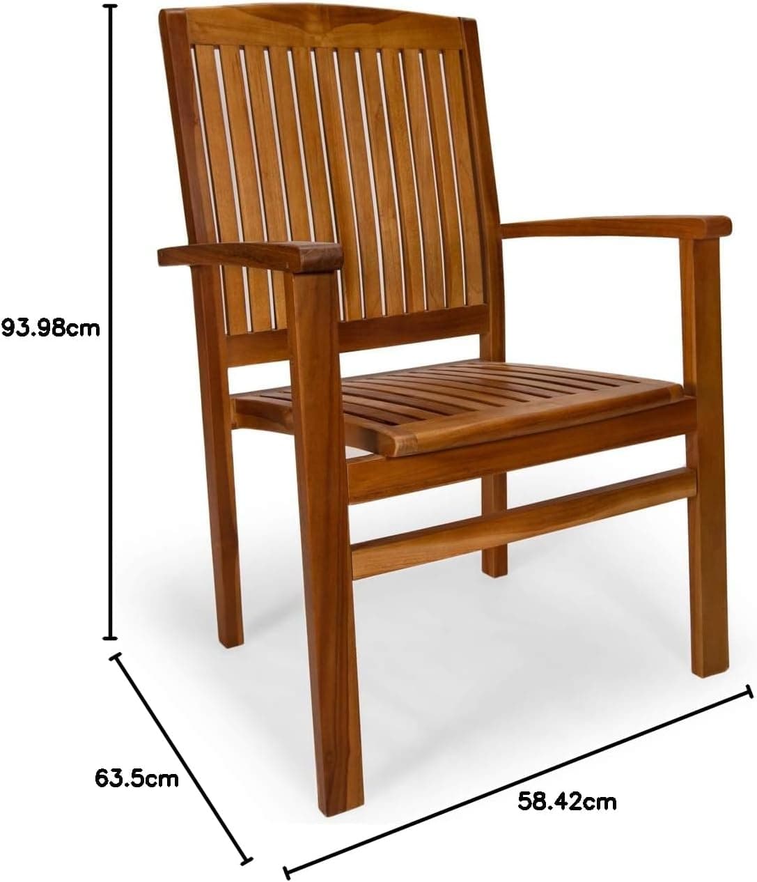 Teak Stacking Chair TD24 — product photograph