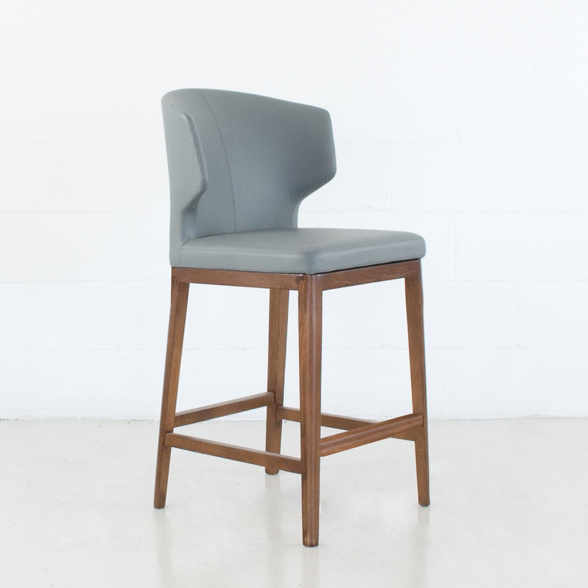 Cabo Stool With Solid Wood Base — product photograph