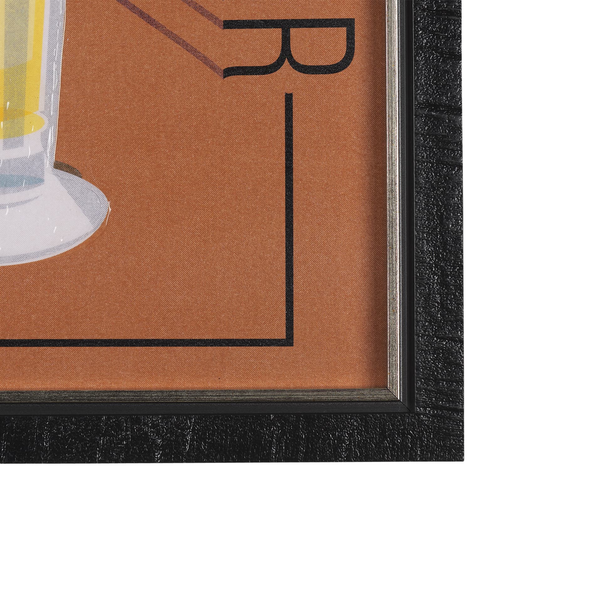 Beer Poster Pilsner by Mercana Studio a Hand Embellished Textured Framed Art Print — product photograph