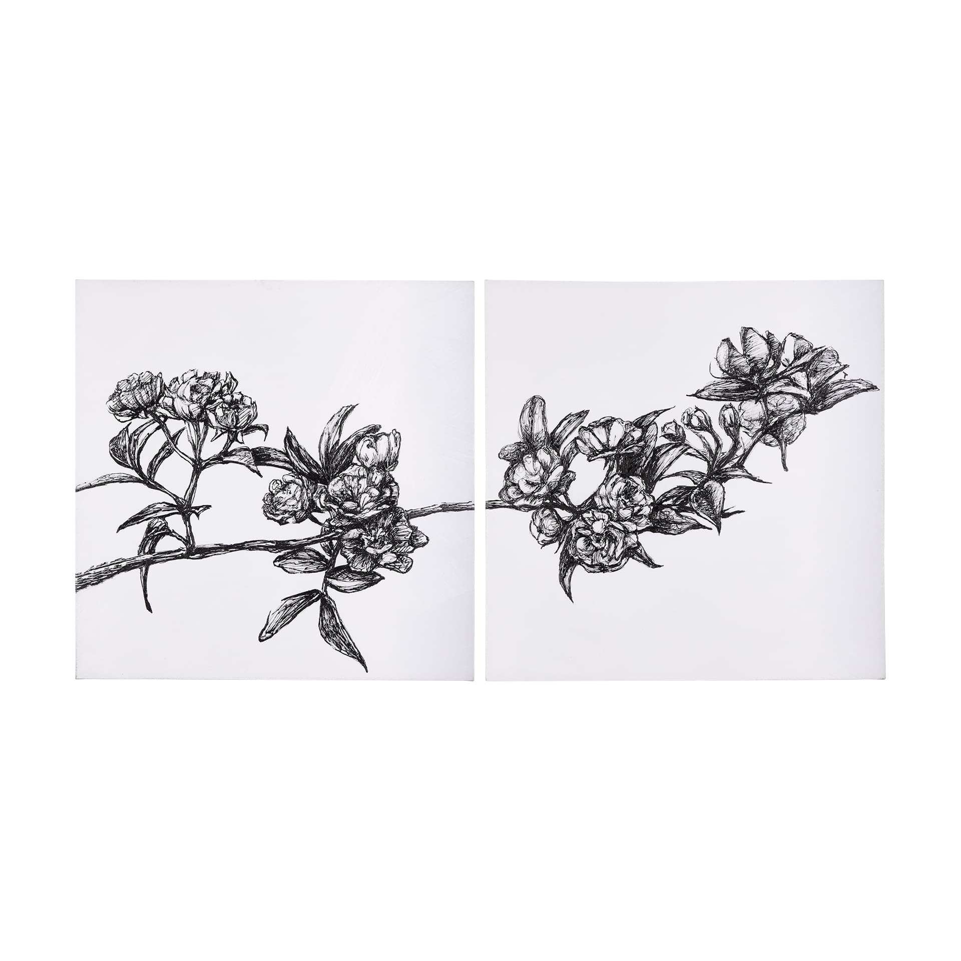 Cherry Blossom I by Mercana Studio a Hand Embellished Textured Canvas — product photograph