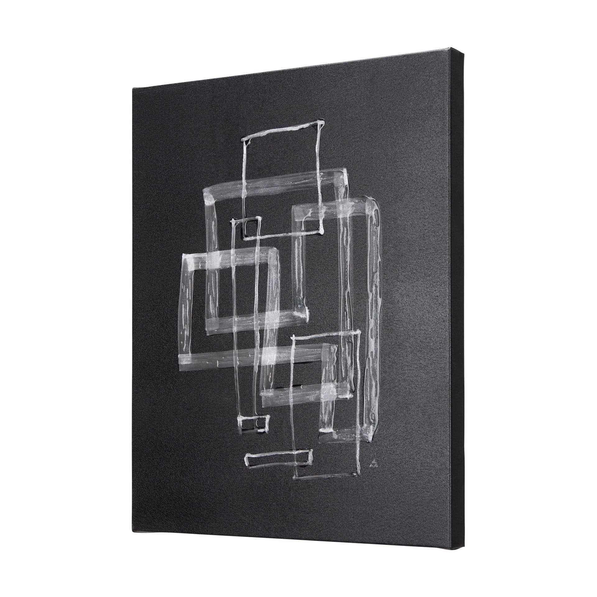Lines III by Mercana Studio a Hand Embellished Textured Canvas — product photograph