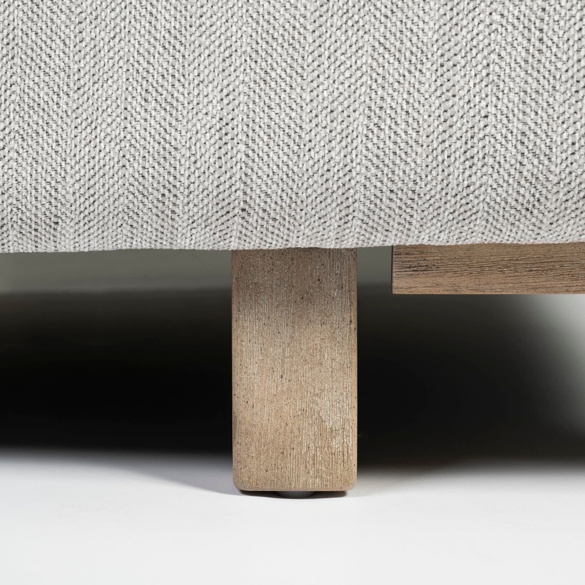 Roy I 84" Frost Gray Upholstered Three Seater Sofa — product photograph