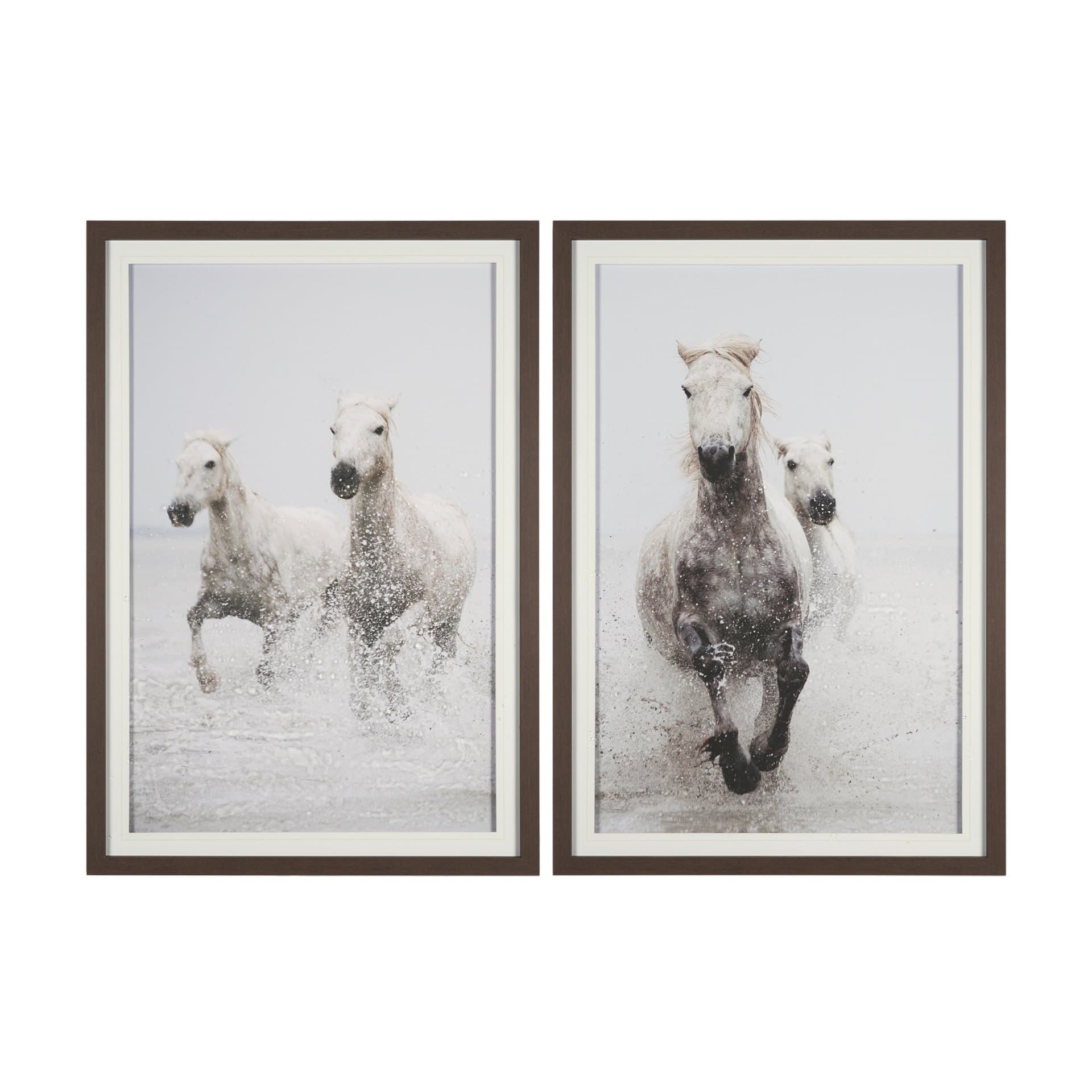 Determination Horse(Set of 2) by Irene Sucocki a Hand Embellished Framed Art Photo Print under Glass — product photograph