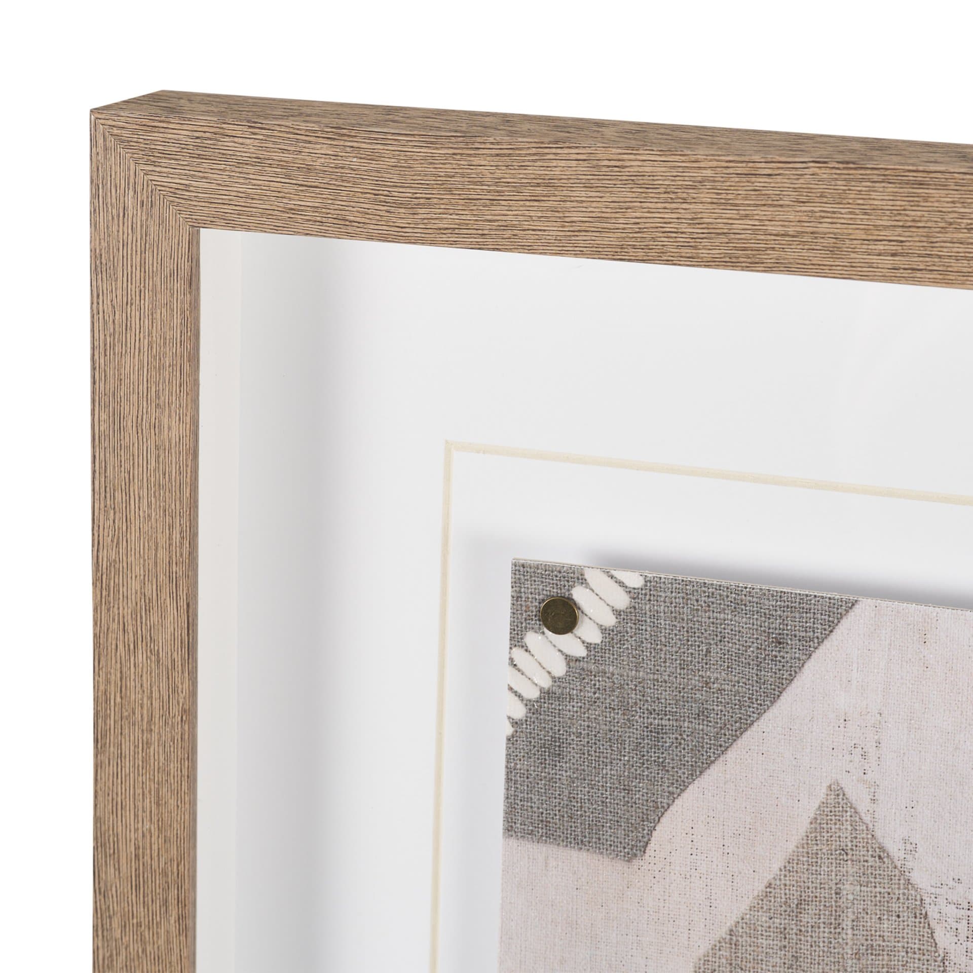 Fabric Fantasia - Maumbo by Maja Gunnarsdottir Textured Framed Artwork Matted under Glass — product photograph