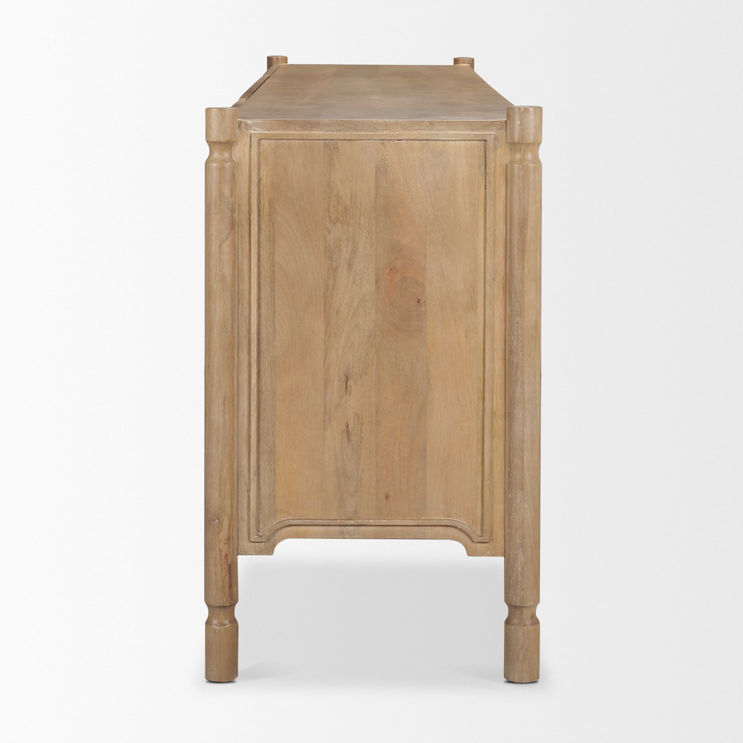 Phil Light Brown Wood 2 Door 3 Drawer Closed Sideboard — product photograph