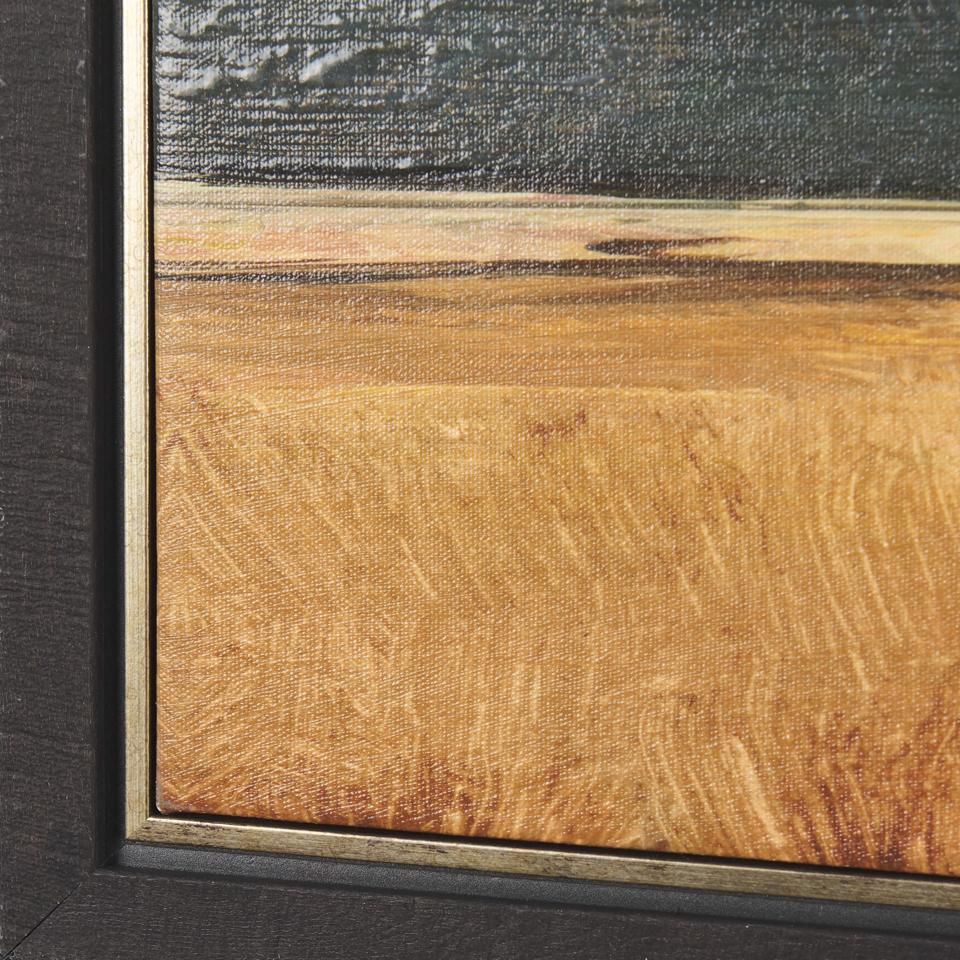 Haze Landscape by Mercana Studio a Hand Embellished Textured Framed Canvas — product photograph