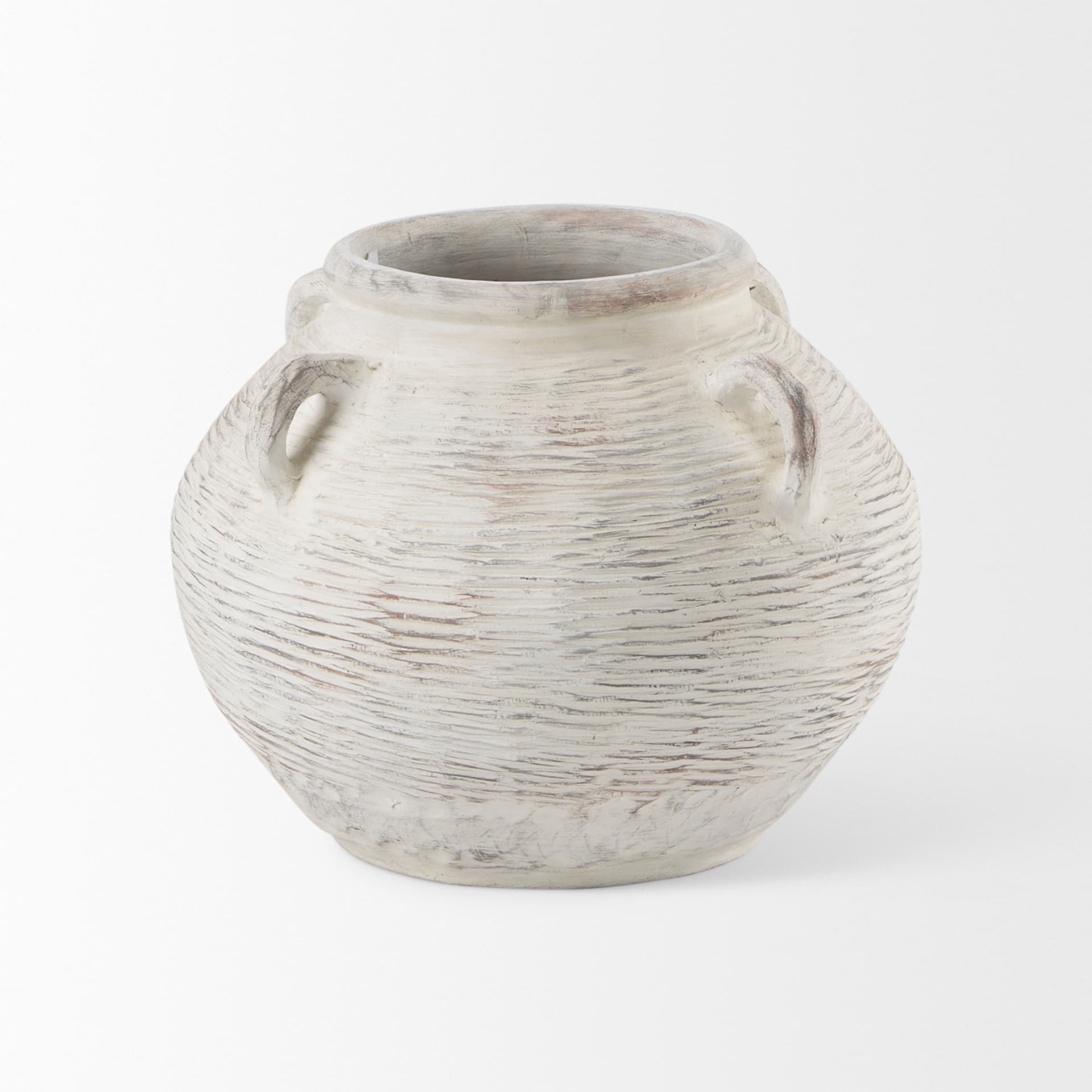 Misha 19.7L x 19.7W x 16.1H Ceramic Floor Vase — product photograph