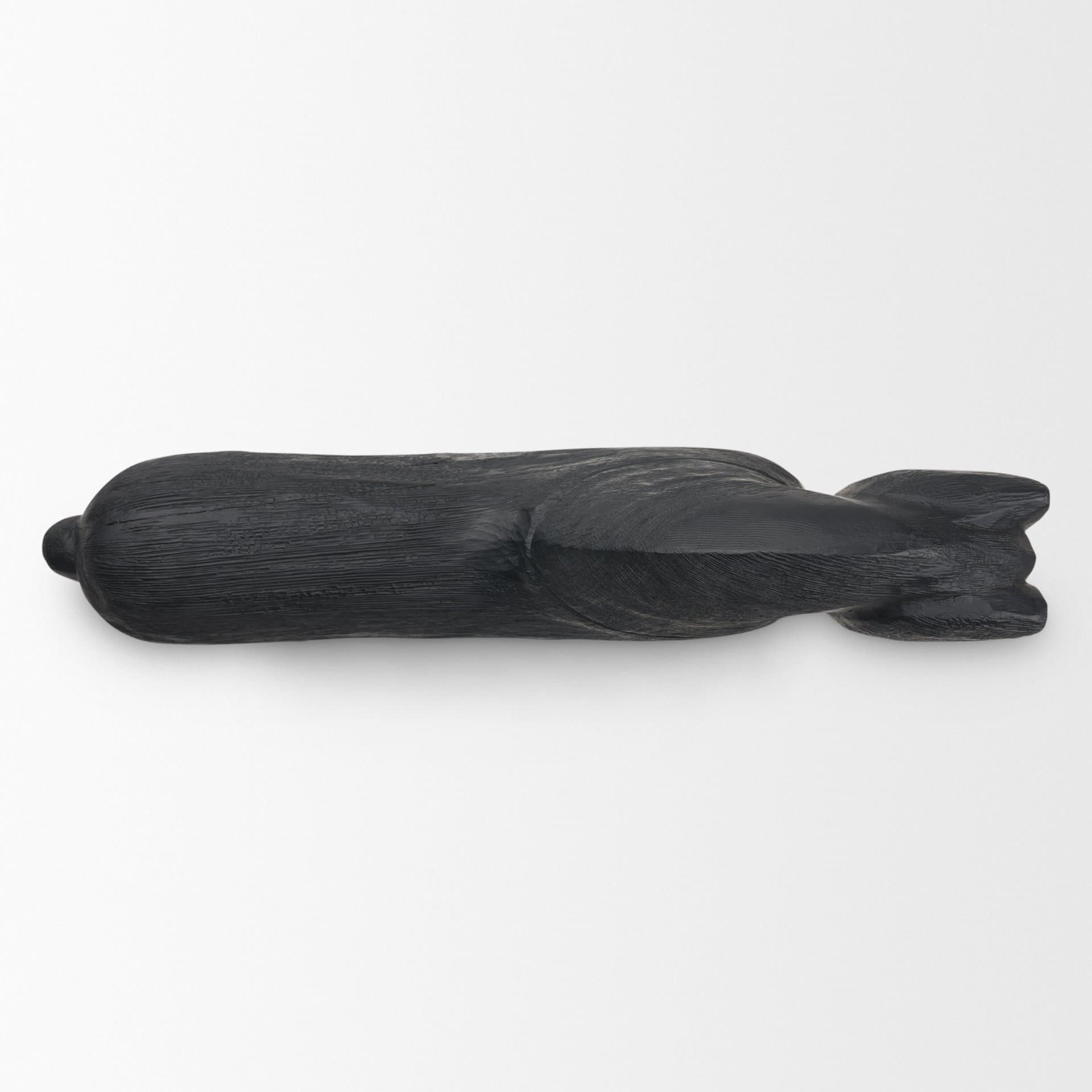 Equus Black Wooden Horse Decorative Object — product photograph