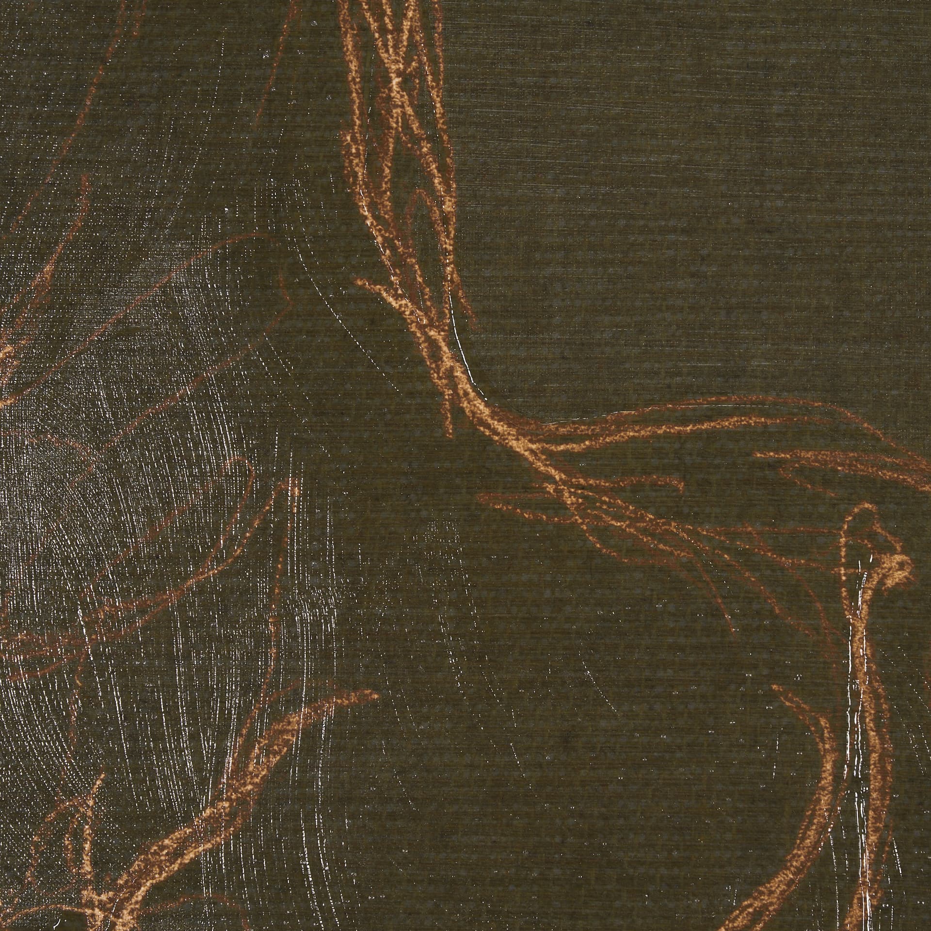 Horse III Olive by Mercana Studio a Hand Embellished Textured Framed Art Print — product photograph