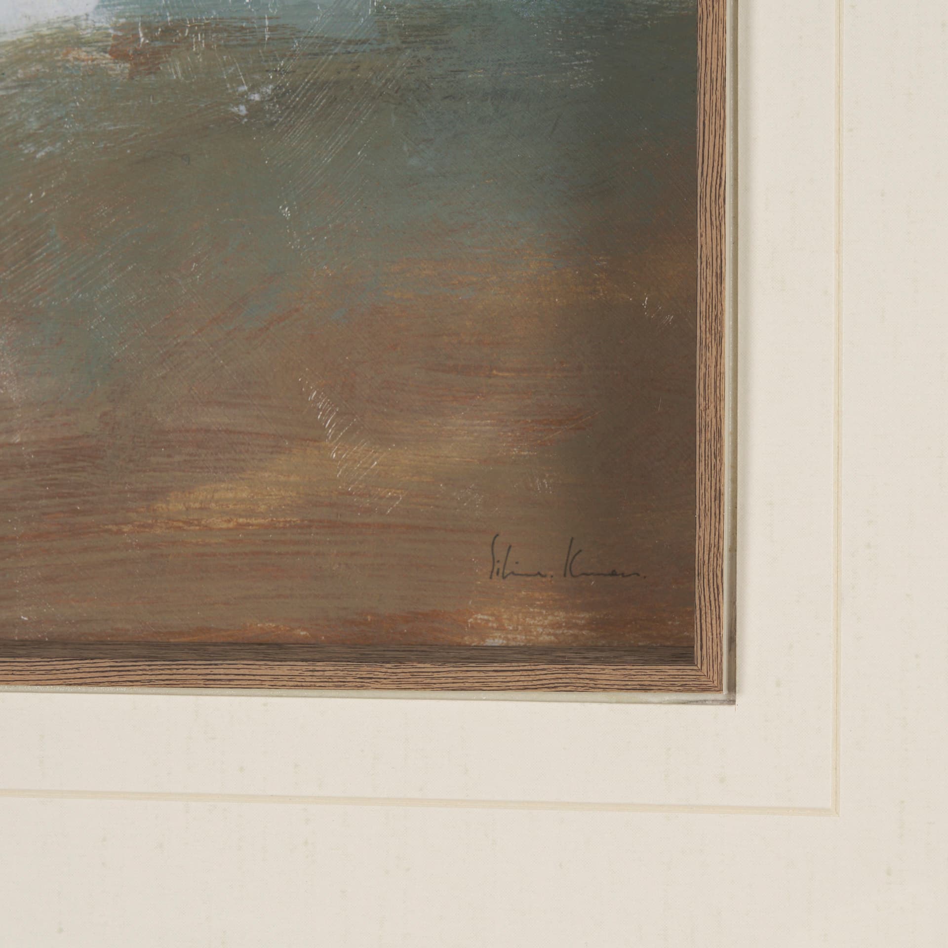 Structured View I by Mercana Studio a Hand Embellished Framed Art Print Matted under Glass — product photograph