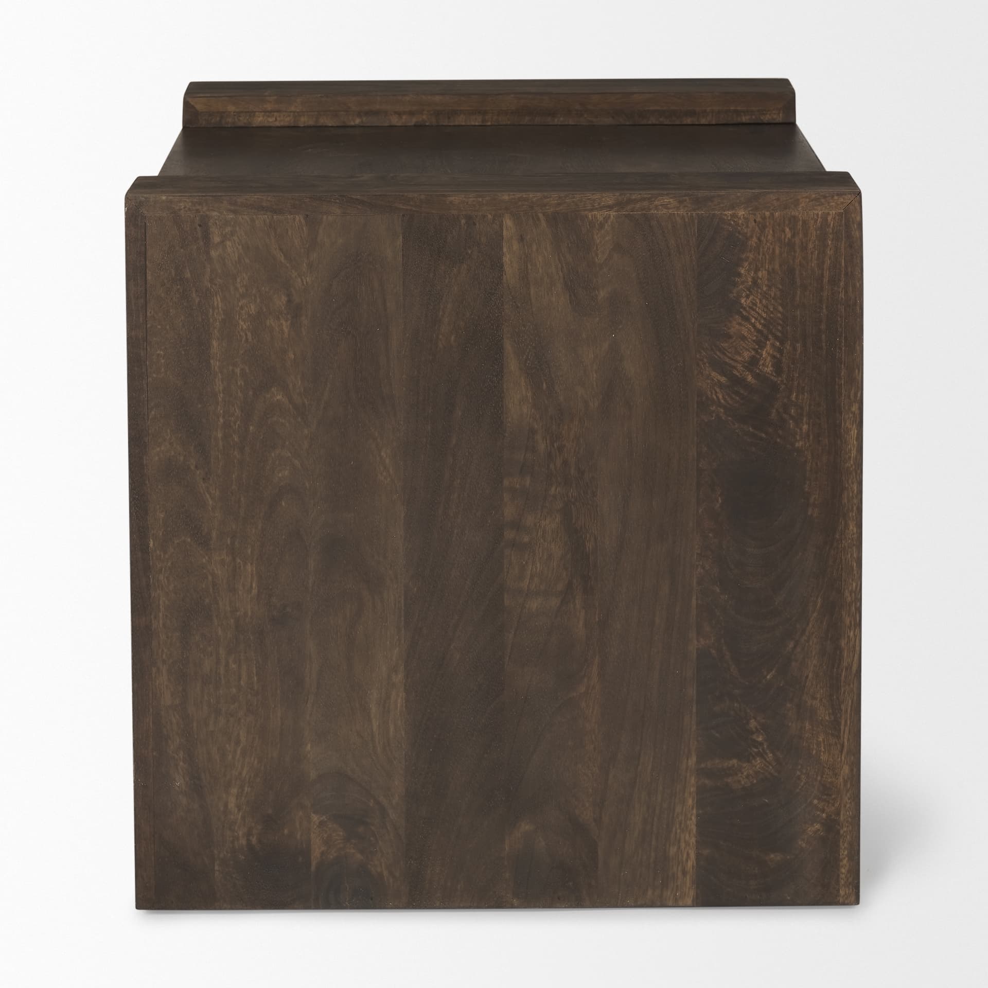 Athelia Dark Brown Wood Accent Table — product photograph