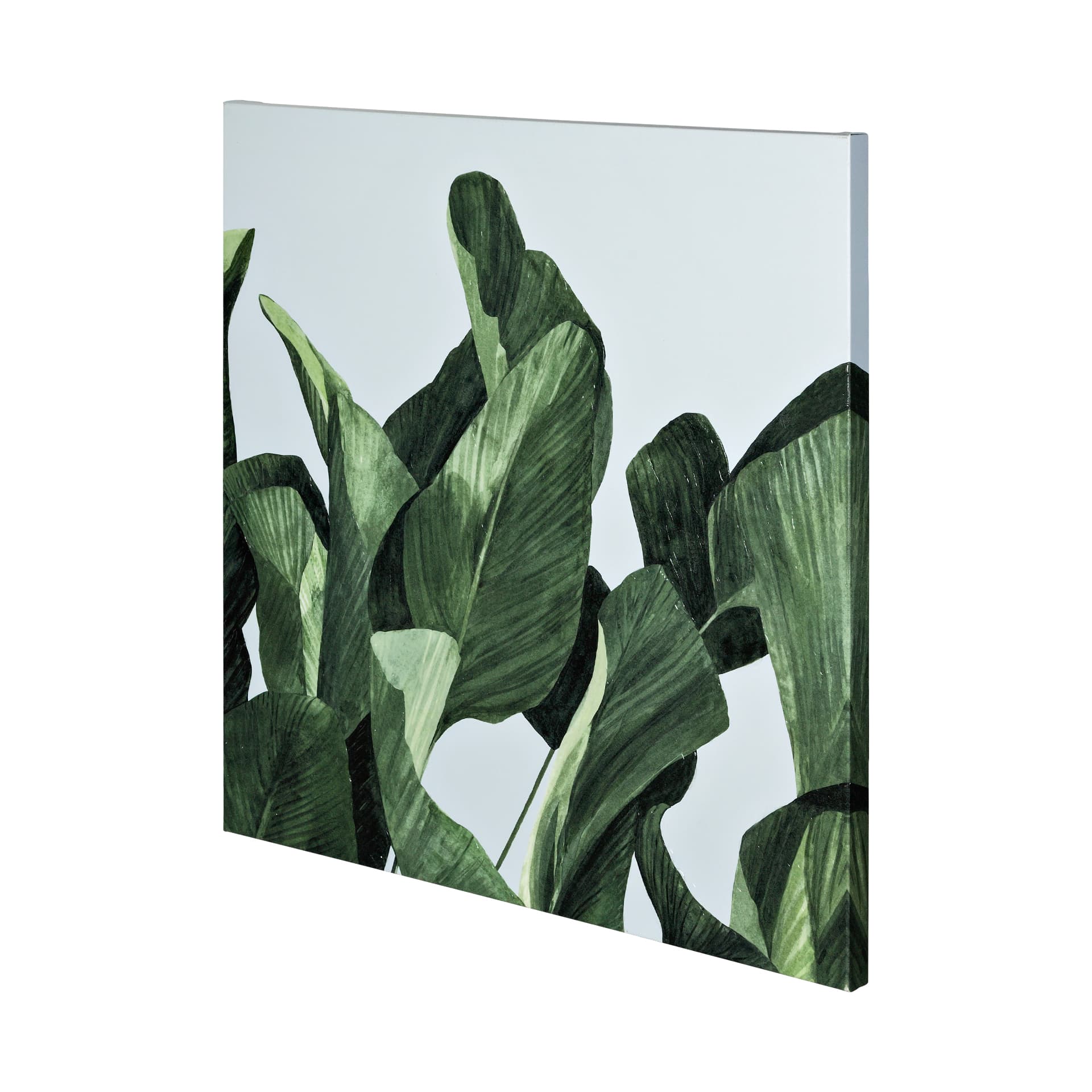 Celadon Palms II-4444 by Emma Scarvey a Hand Embellished Textured Canvas — product photograph