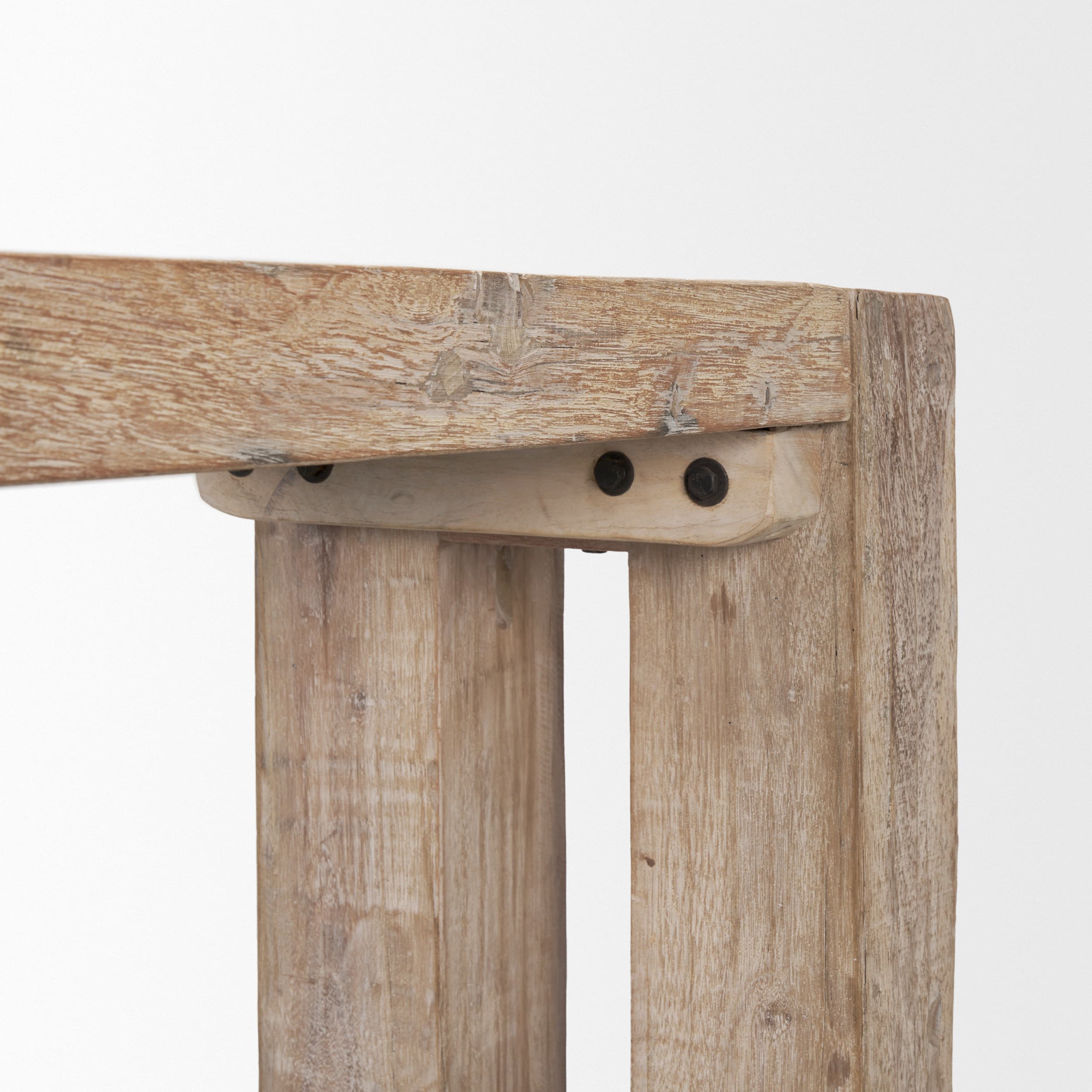 McArthur Whitewash Reclaimed Wood Console Table — product photograph