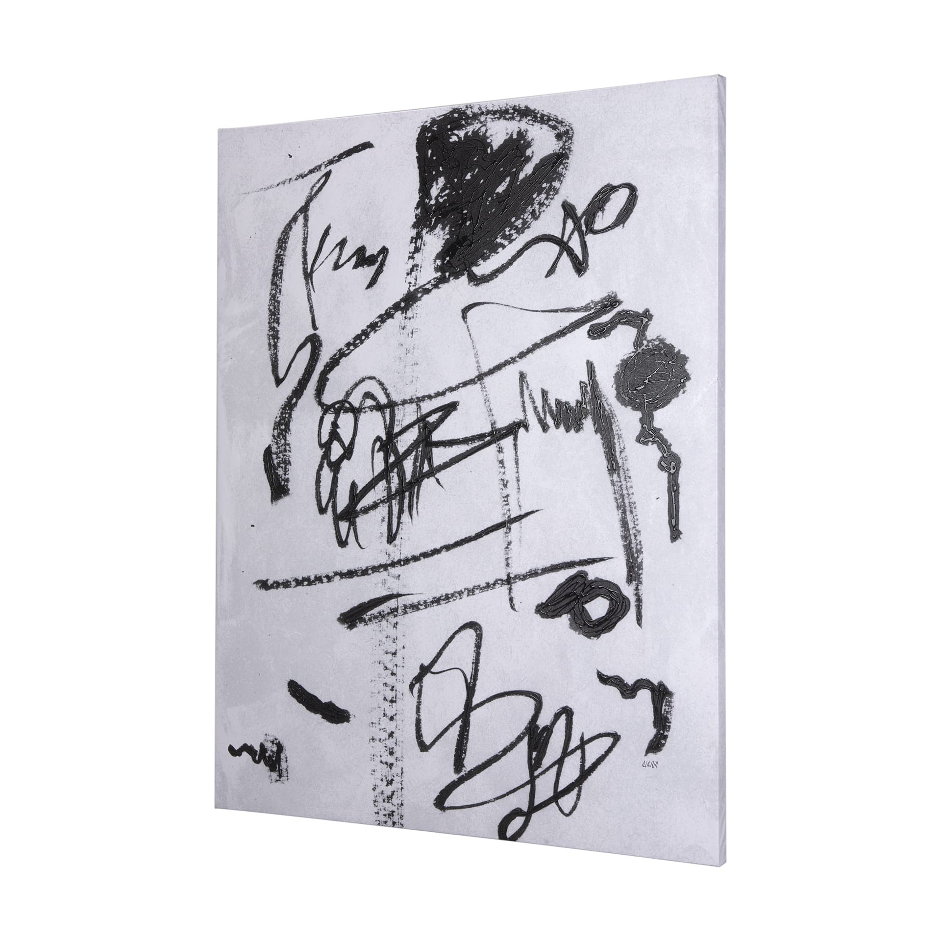Doodle II by Mercana Studio a Hand Embellished Textured Canvas — product photograph