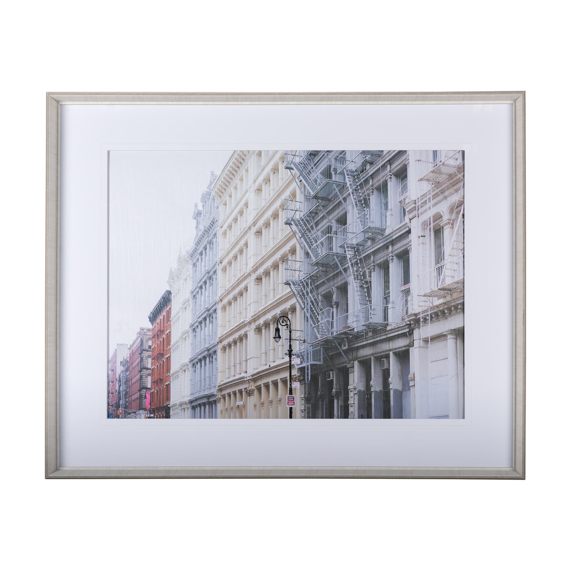 Fresh Facade - Hand Embellished Textured Framed Photo Art Print Matted under Glass — product photograph