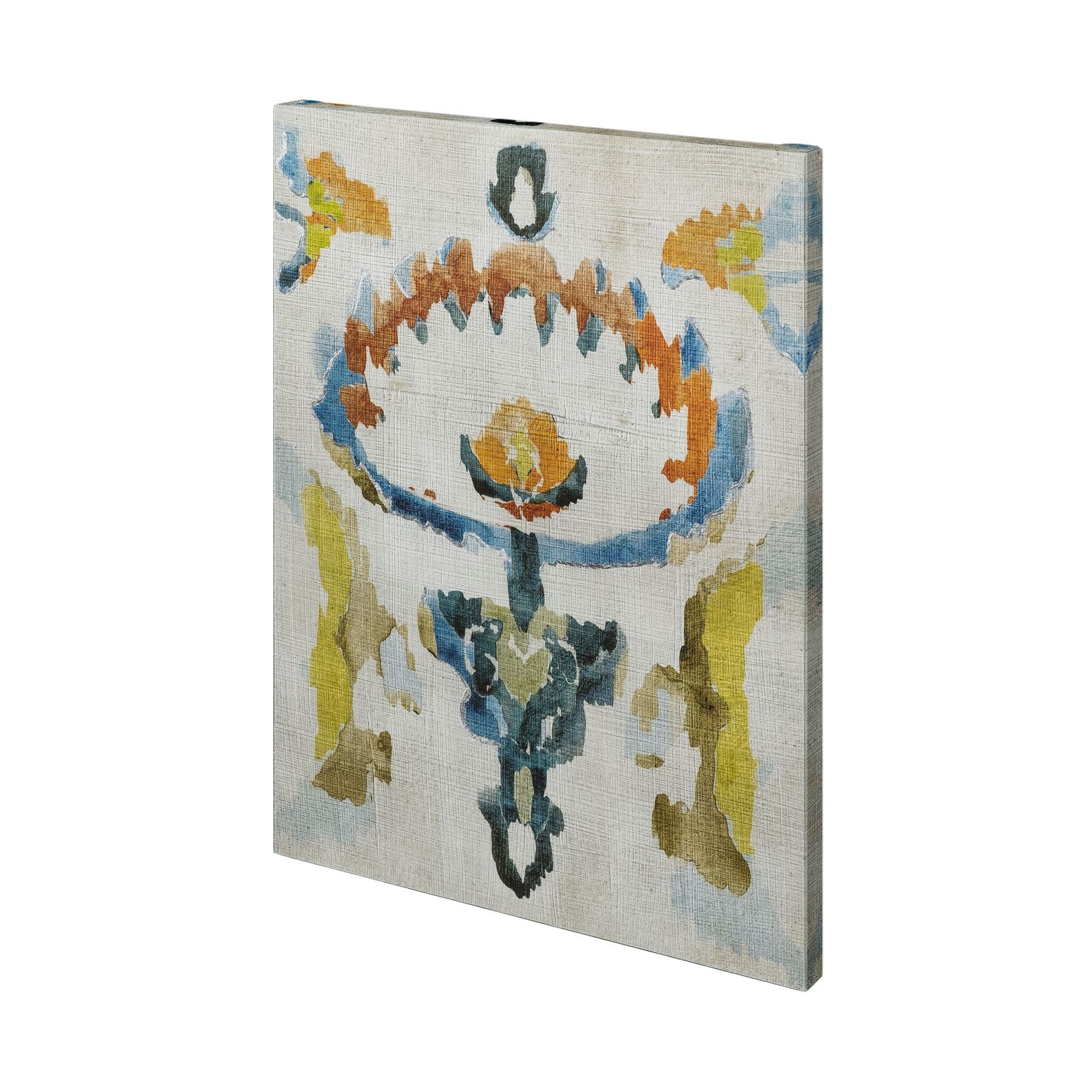 Bohemian Ikat VI by Chariklia Zarris a Hand Embellished Textured Canvas — product photograph