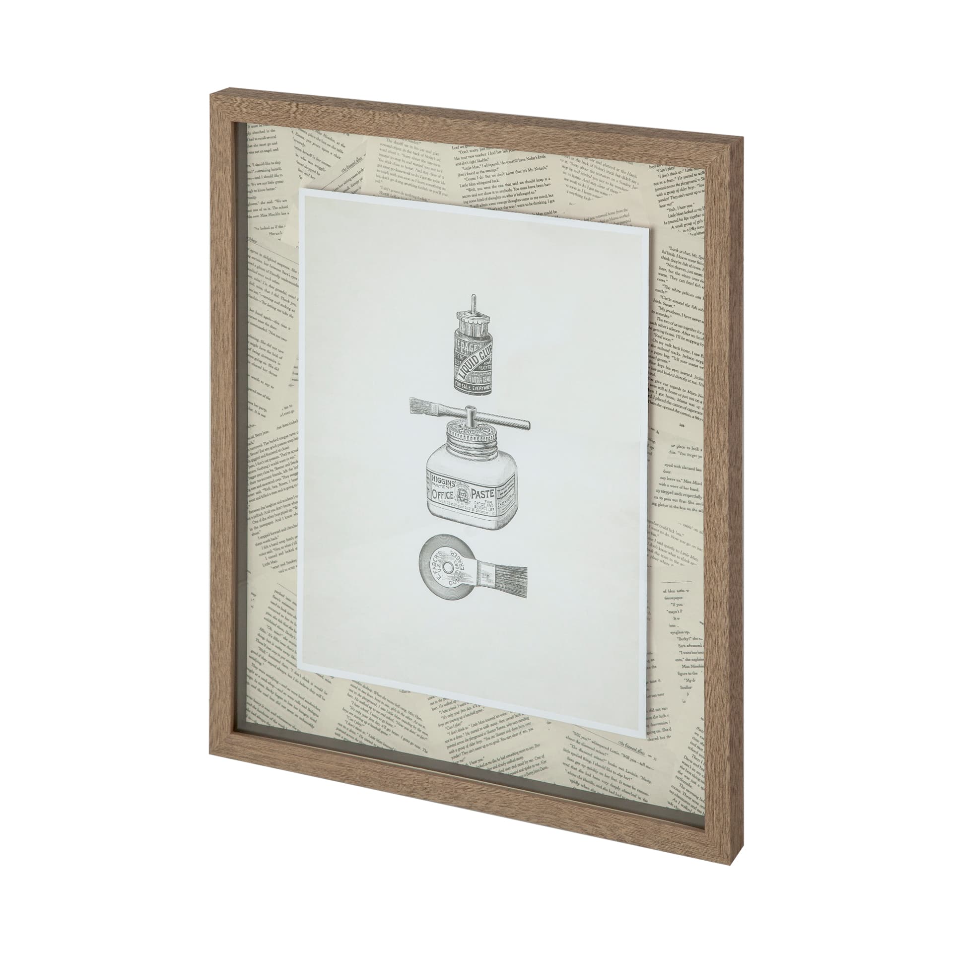Glued by Sam Appleman a Framed Art Print Matted under Glass — product photograph