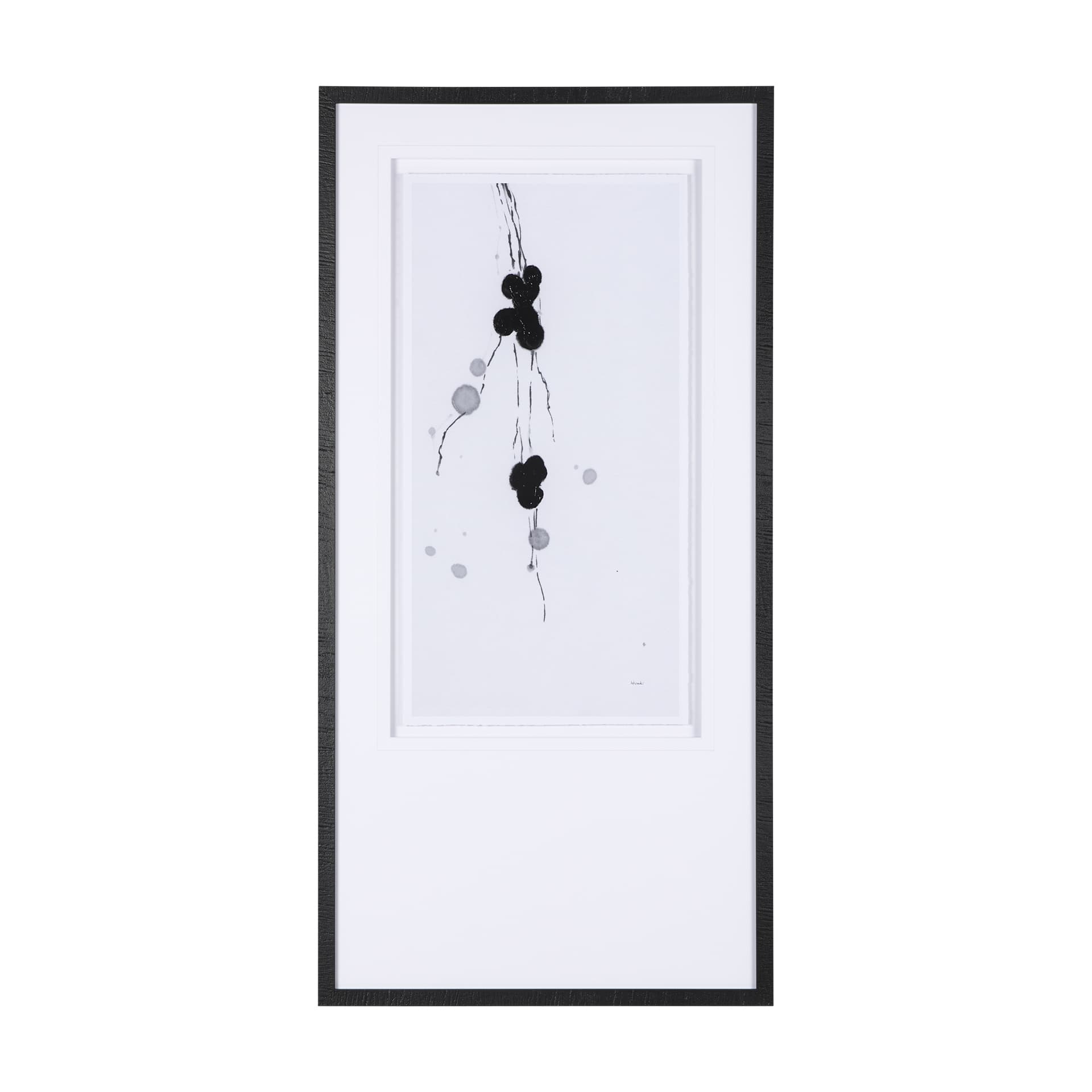 Winterberries III by Mercana Studio a Hand Embellished Textured Framed Art Print Matted under Glass — product photograph