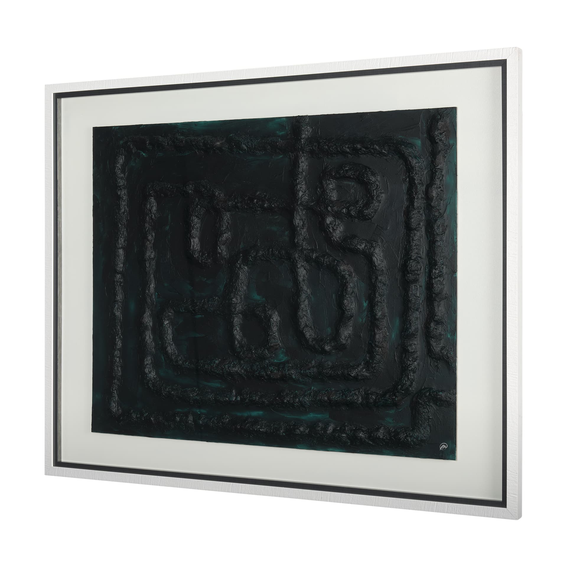 Tangled II by Studio M a handmade Original Framed Artwork under Glass — product photograph