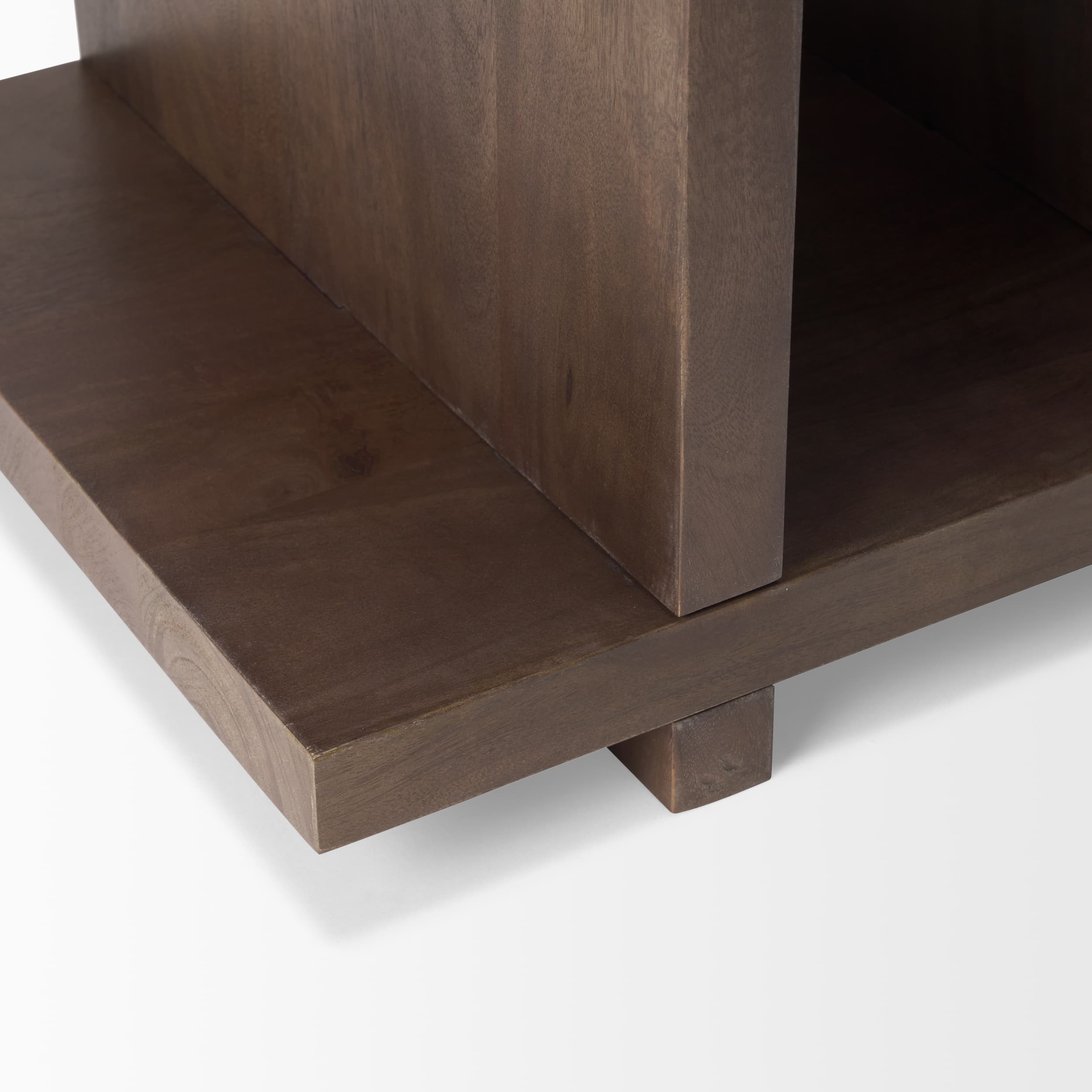 Nohr Medium Brown Wood Accent Table — product photograph