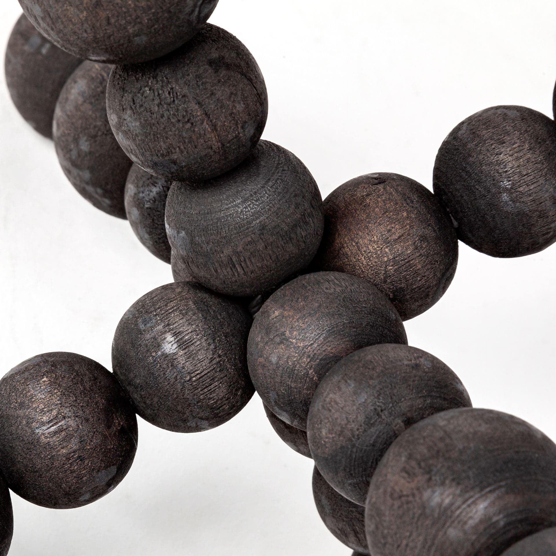 Carollan II (Large) 9L x 9W Black Geometric Wood Ball Jack — product photograph