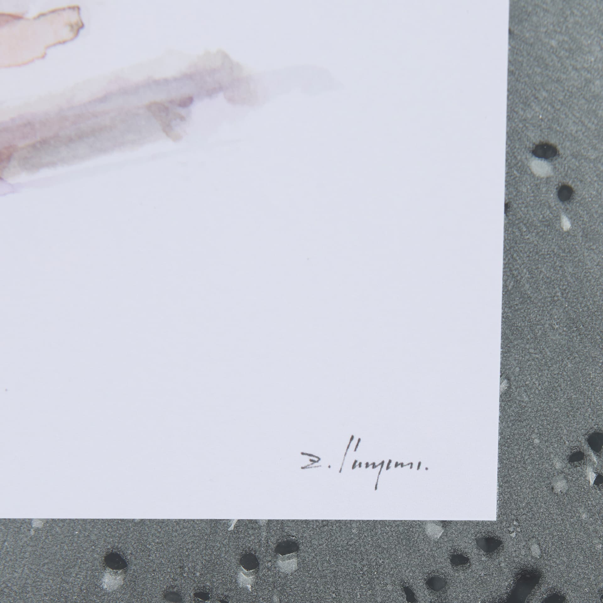 Eastern Blue III by Mercana Studio a Hand Embellished Textured Framed Art Print Matted under Glass — product photograph
