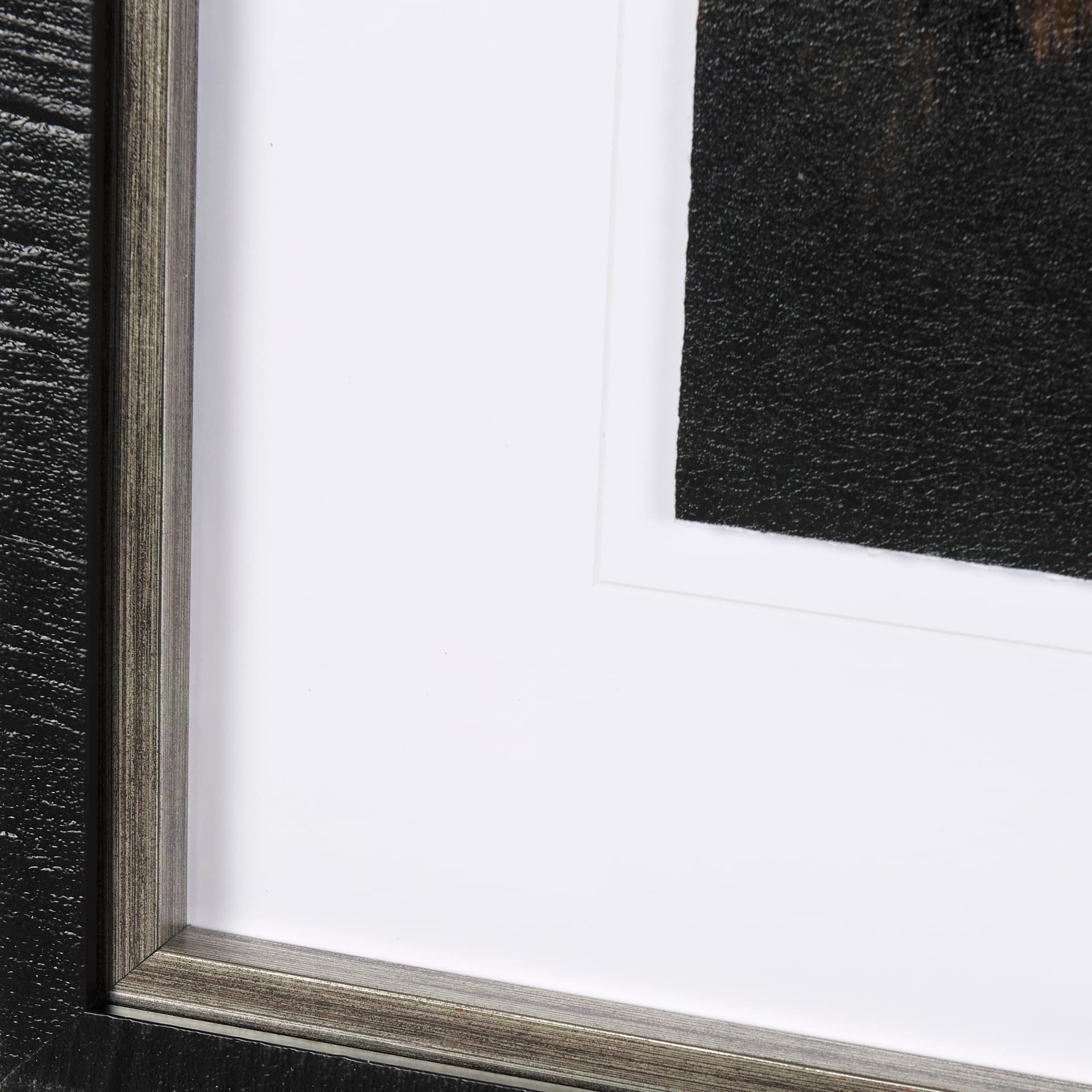 Water's Reflection-R by Chad Mackay a Hand Embellished Textured Framed Art Print Matted under Glass — product photograph