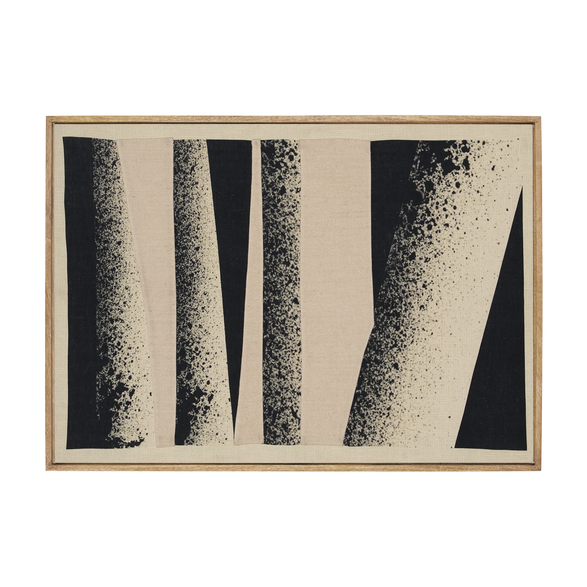 Revelin Small Fabric Collage Framed Linen Wall Art — product photograph