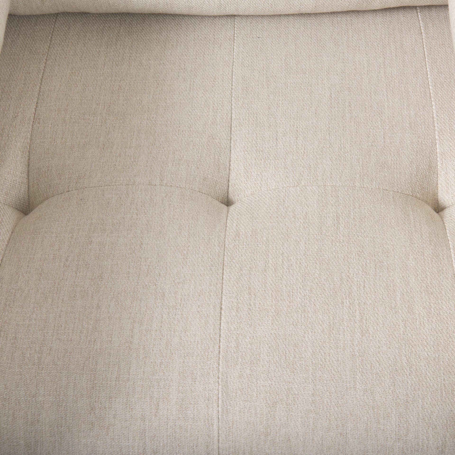 Loretta 40.7L x 36.2W x 33.9H Cream Fabric Chair W/ Two Bolster Cushions — product photograph