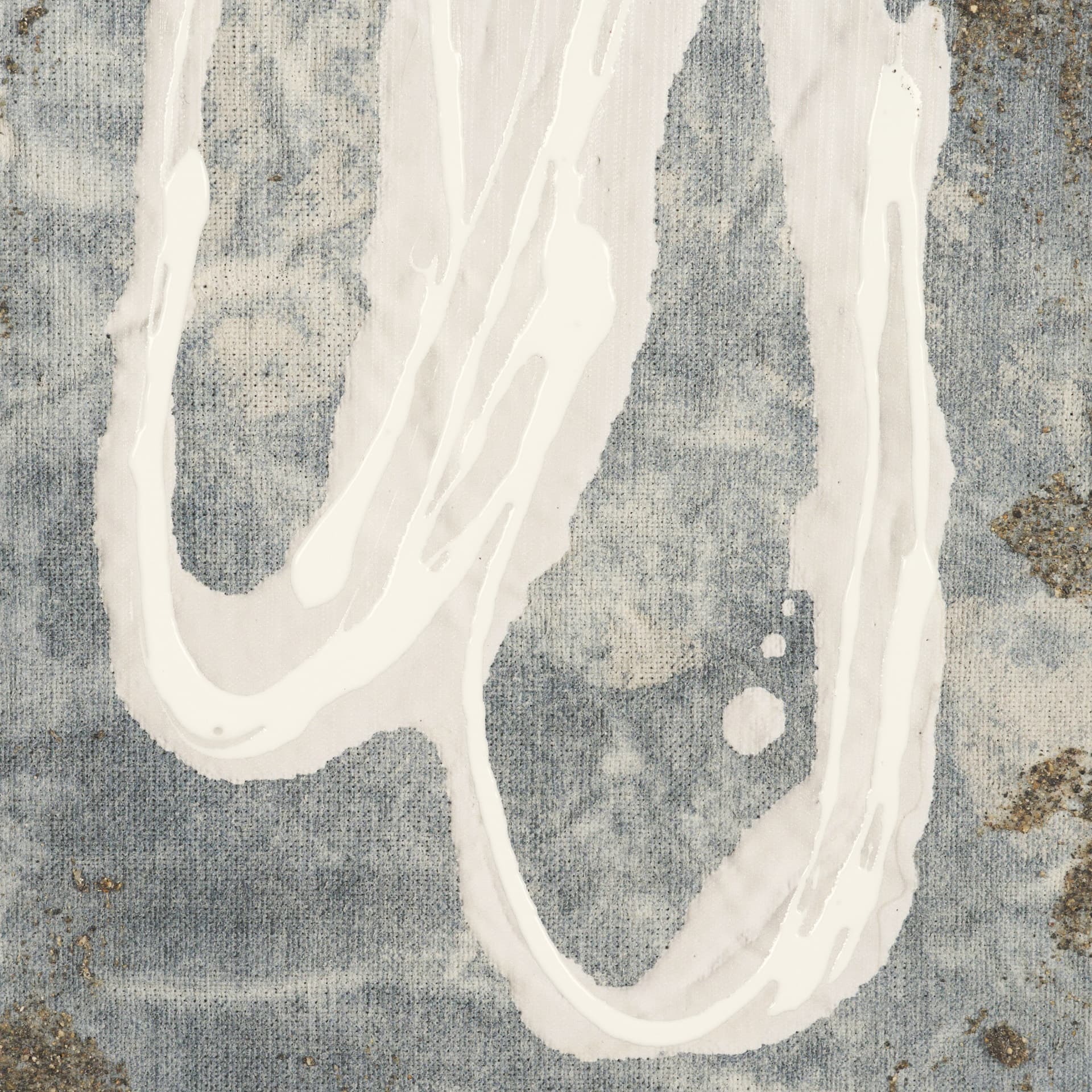 Textural Echo - Erosion by Kristine Hegre Hand-Embellished Textured Framed Canvas Artwork — product photograph