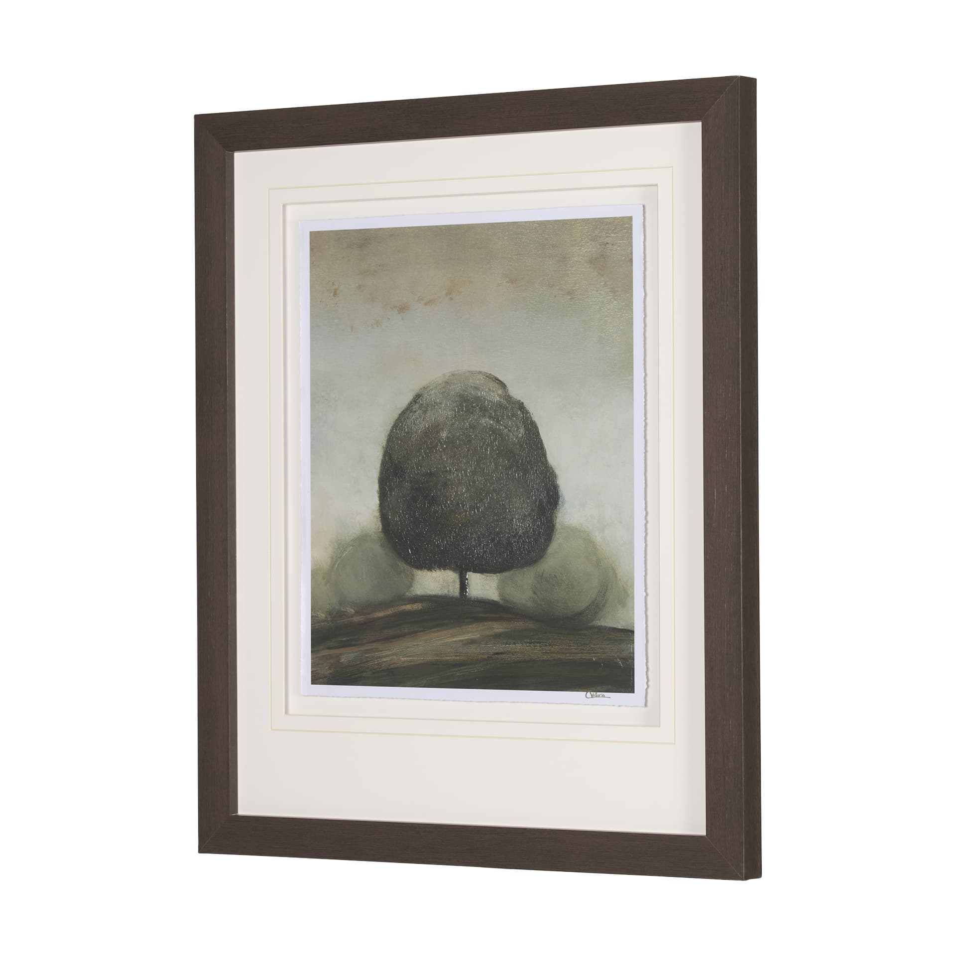 Secret Garden II by Mercana Studio a Hand Embellished Textured Framed Art Print Matted under Glass — product photograph