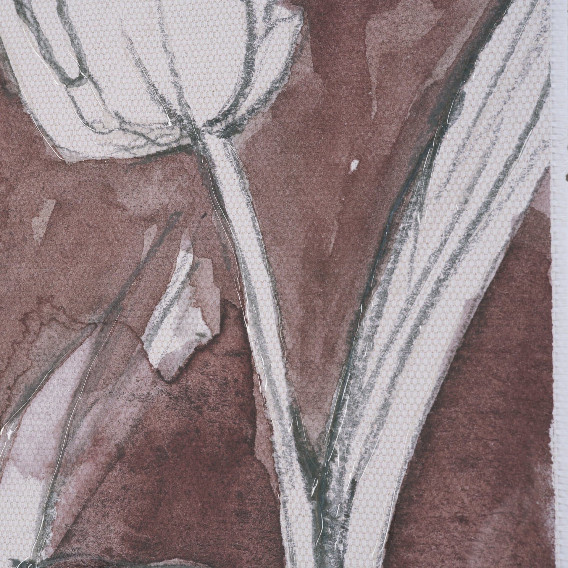 Tulip Bloom I by Mercana Studio Hand-Embellished Framed Artwork Matted under Glass — product photograph