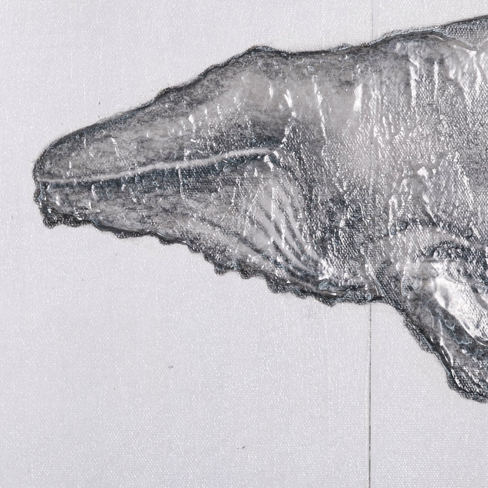 Humpback Whale by Mercana Studio a Hand Embellished Textured Canvas — product photograph
