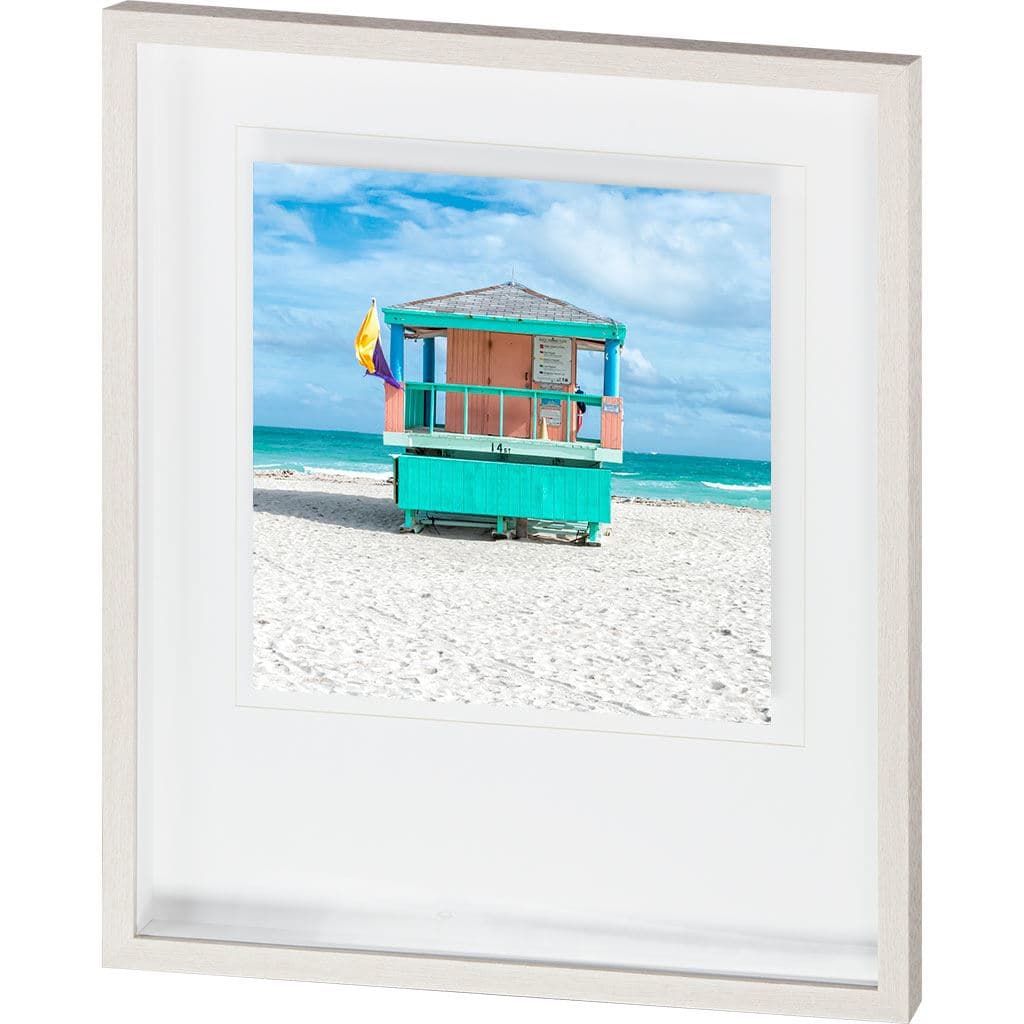 Miami Beach VI by Richard Silver a Framed Photo Art Print Matted under Glass — product photograph