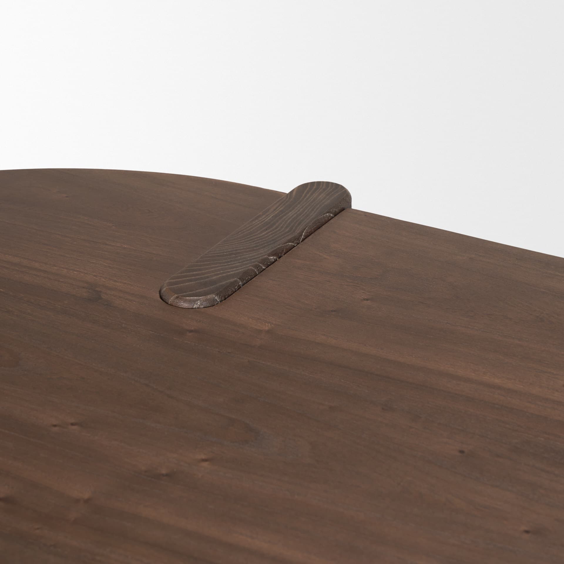 Sohan Dark Brown Elm Wood Oblong Desk — product photograph
