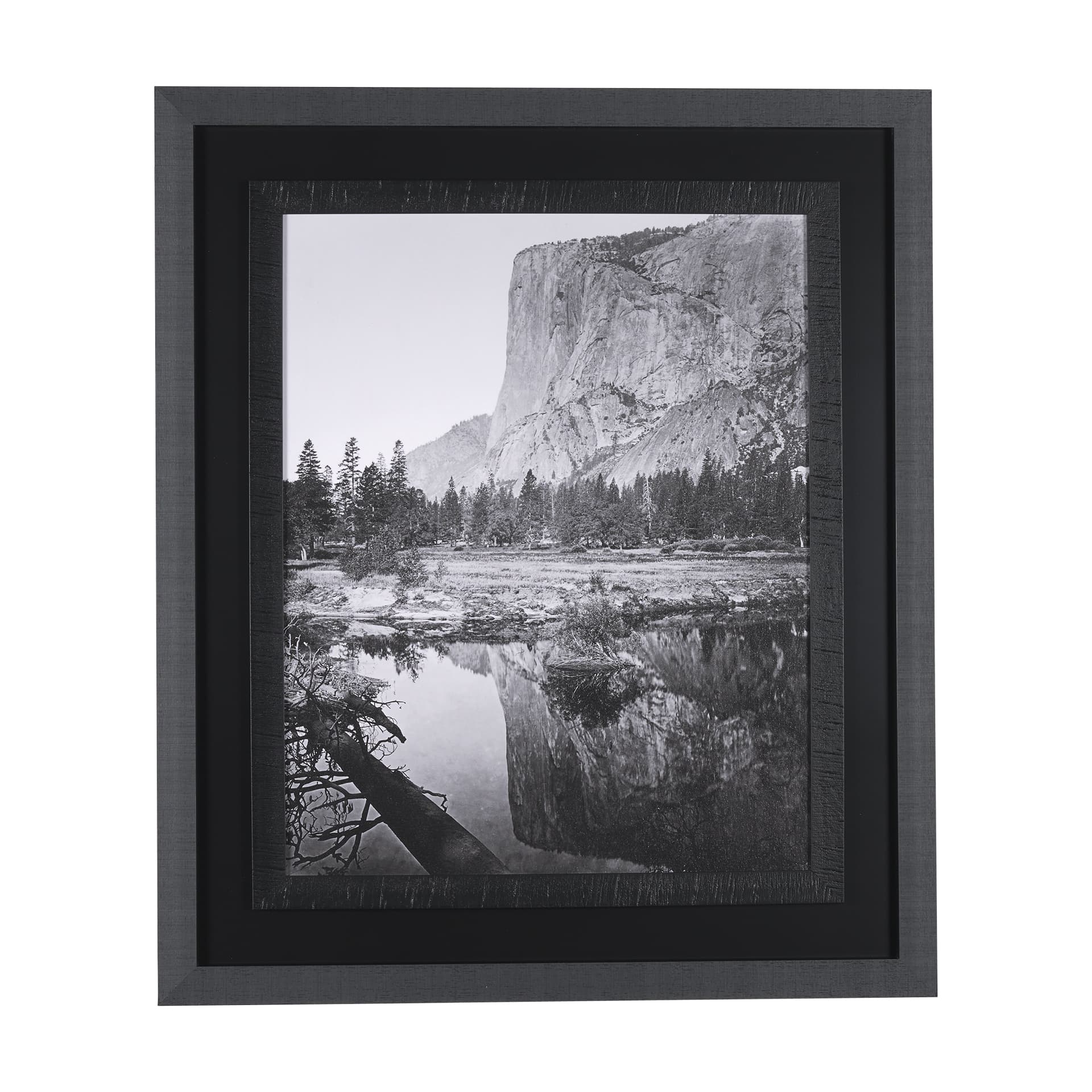 Mirror View by Carleton E Watkins a Hand Embellished Textured Framed Photo Art Print — product photograph