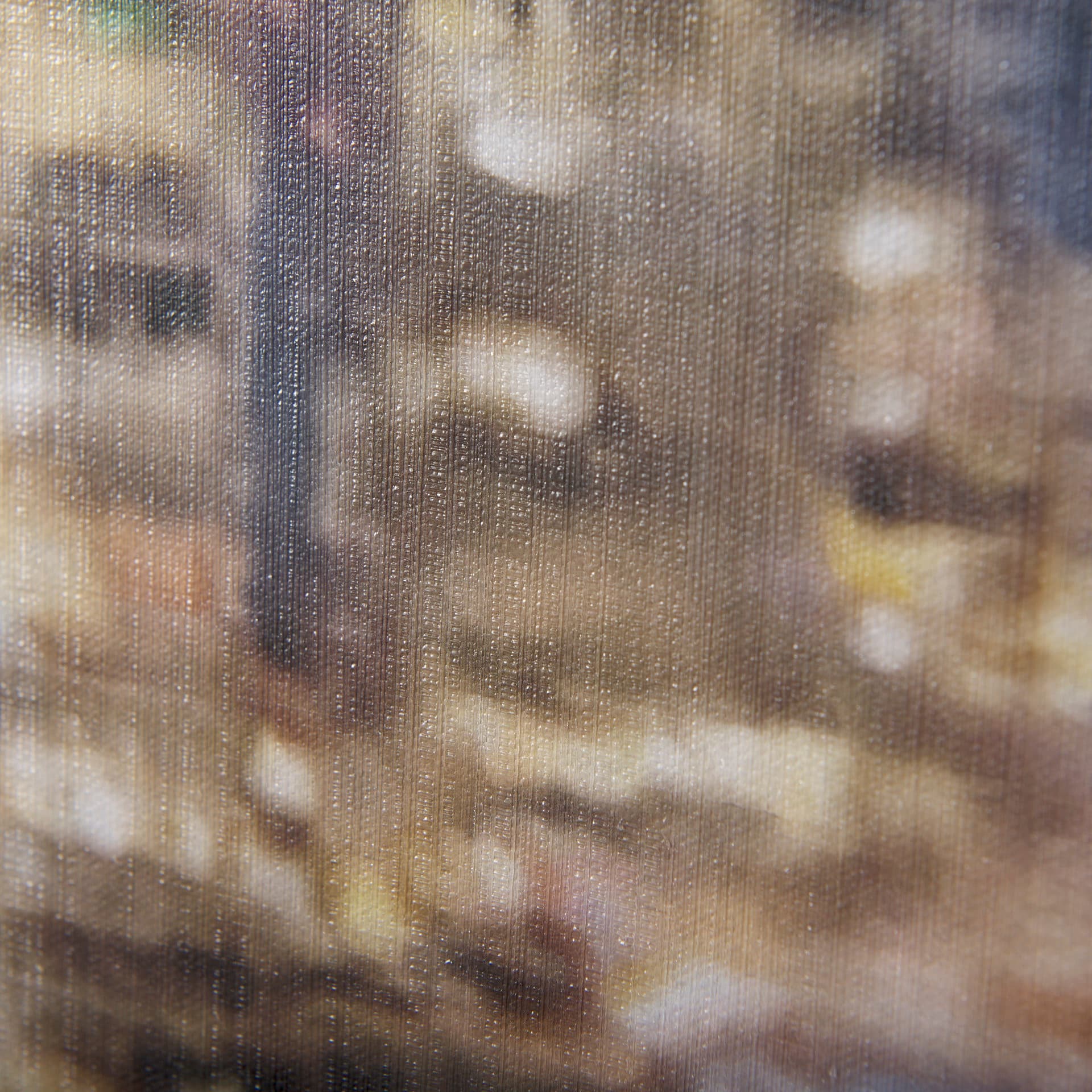 City Fox by Mercana Studio a Hand Embellished Textured Canvas — product photograph