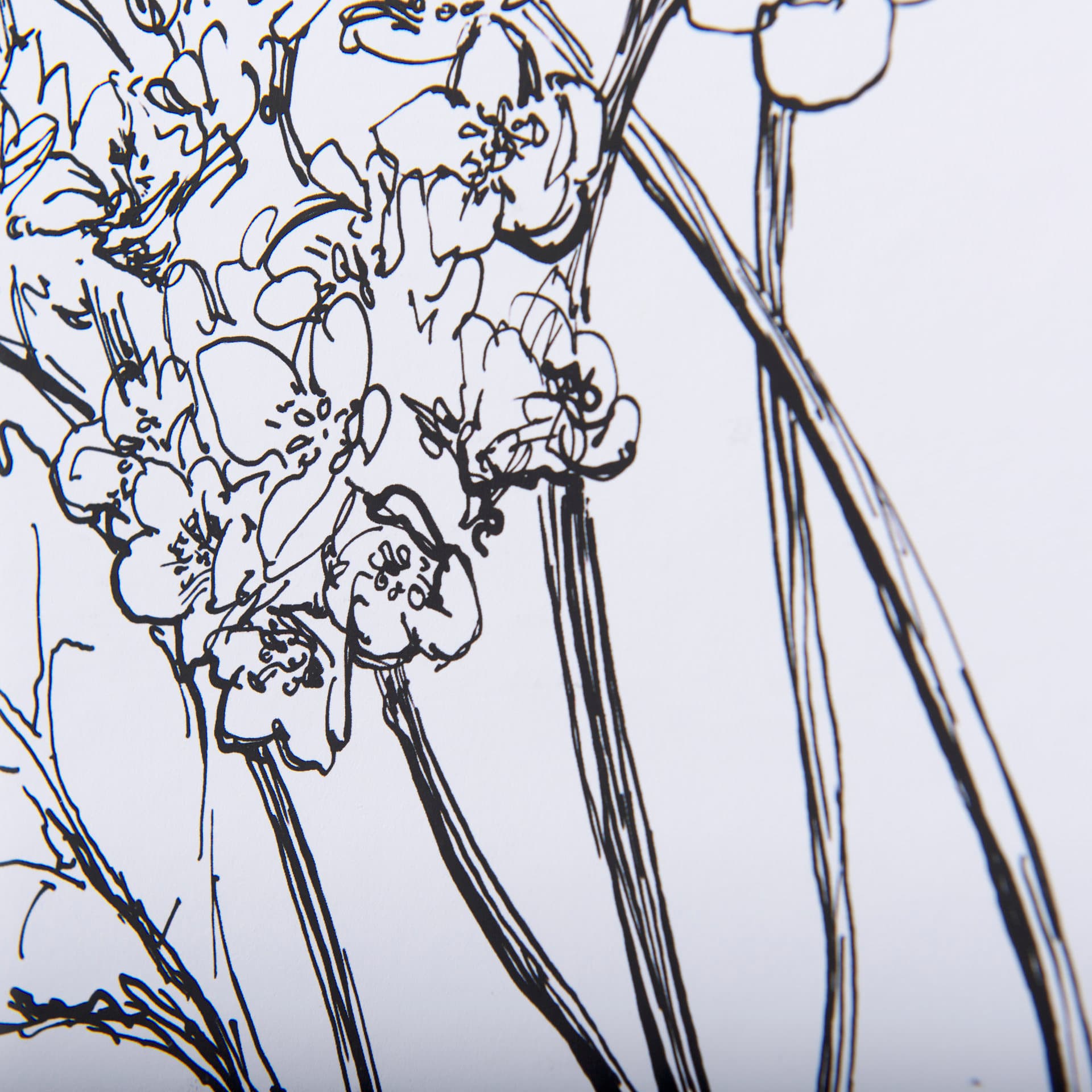 Spring Blooming VIII by Mercana Studio Hand Embellished Textured Framed Art Print Matted under Glass — product photograph