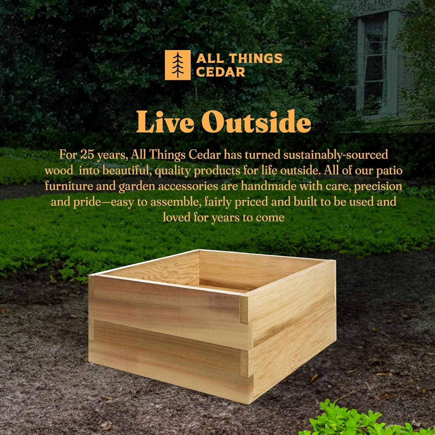 2-ft Double Layer Raised Garden Box RG24-2 — product photograph