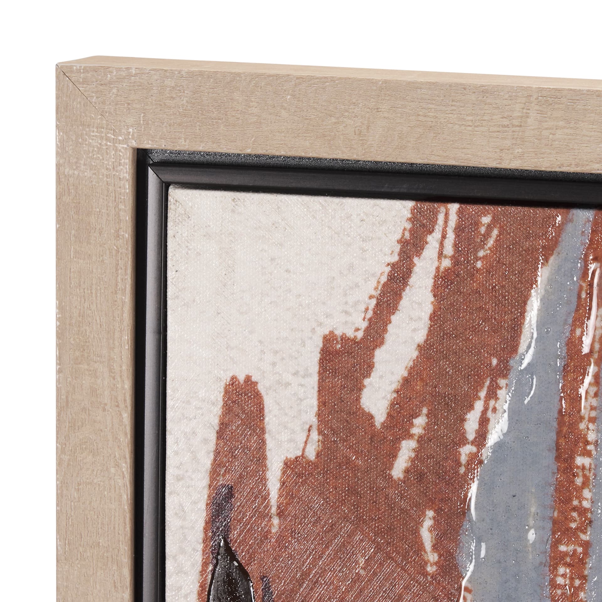 Raveled by Mercana Studio a Hand Embellished Textured Framed Canvas — product photograph